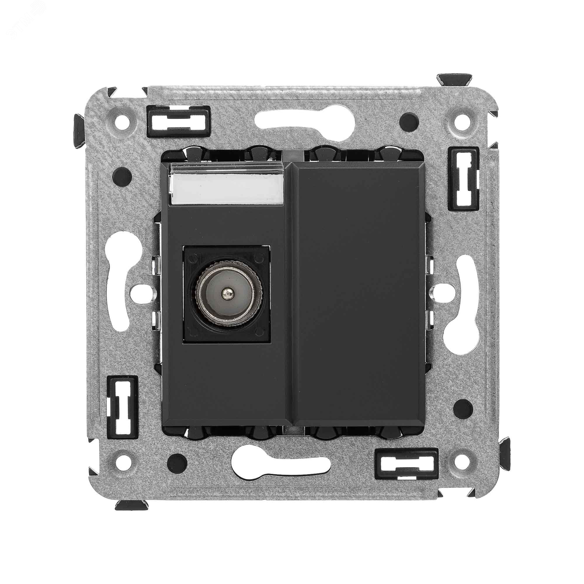 Изображение товара Avanti Розетка TV одиночная в стену, , Черный матовый (шт)