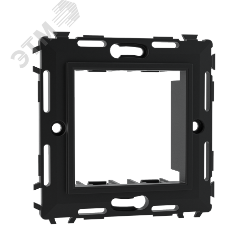 Изображение товара Каркас 1 пост 2 модуля без лапок черный для монтажа ЭУИ Brava