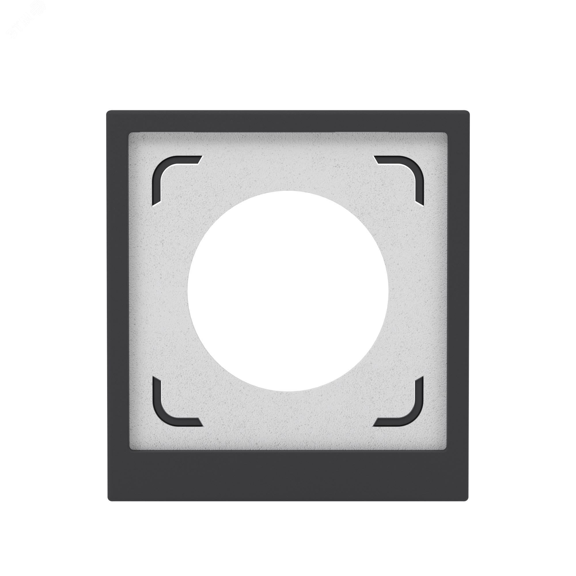 Изображение товара Рамка 1 пост IP44 KANT черный уголь - заземление и защита