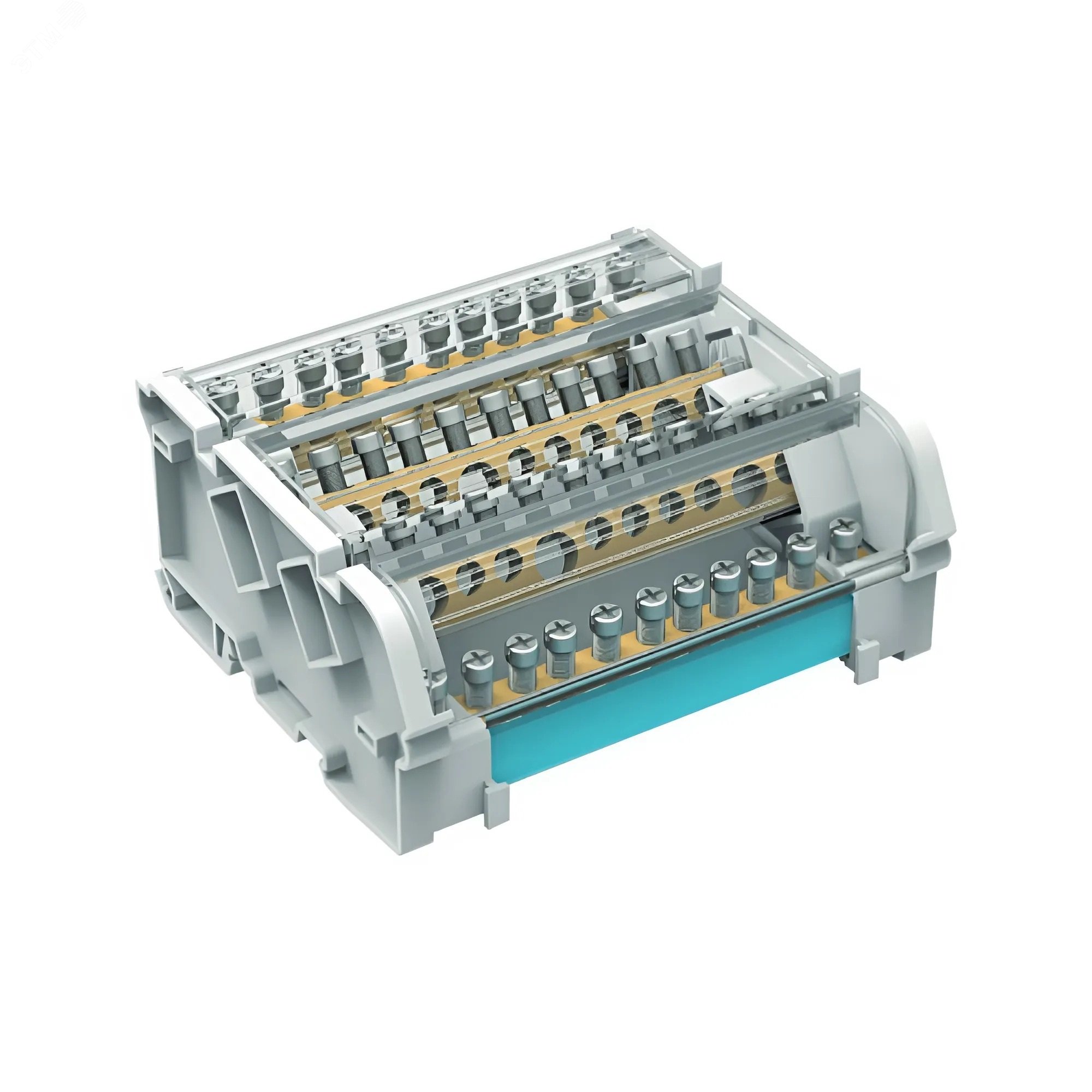 Изображение товара Блок распределительный на DIN 5 полюсов 160А 8х7-12мм