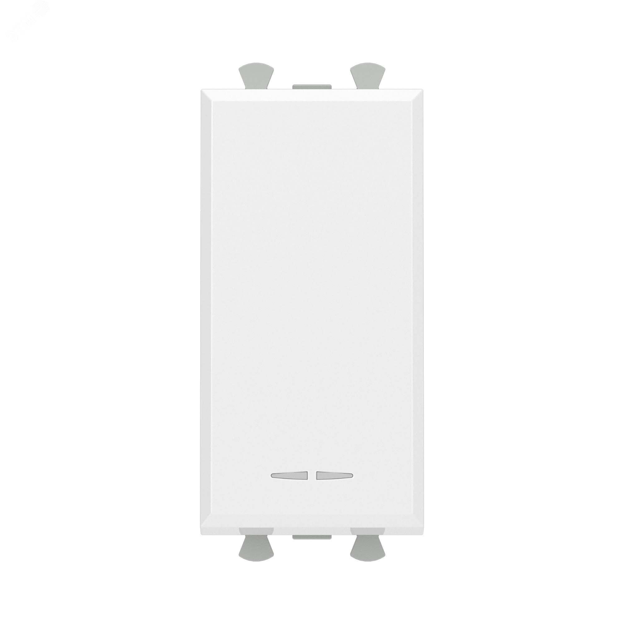 Изображение товара Avanti Выключатель двухполюсный одноклавишный модульный, , Белое облако, 1 модуль (шт)