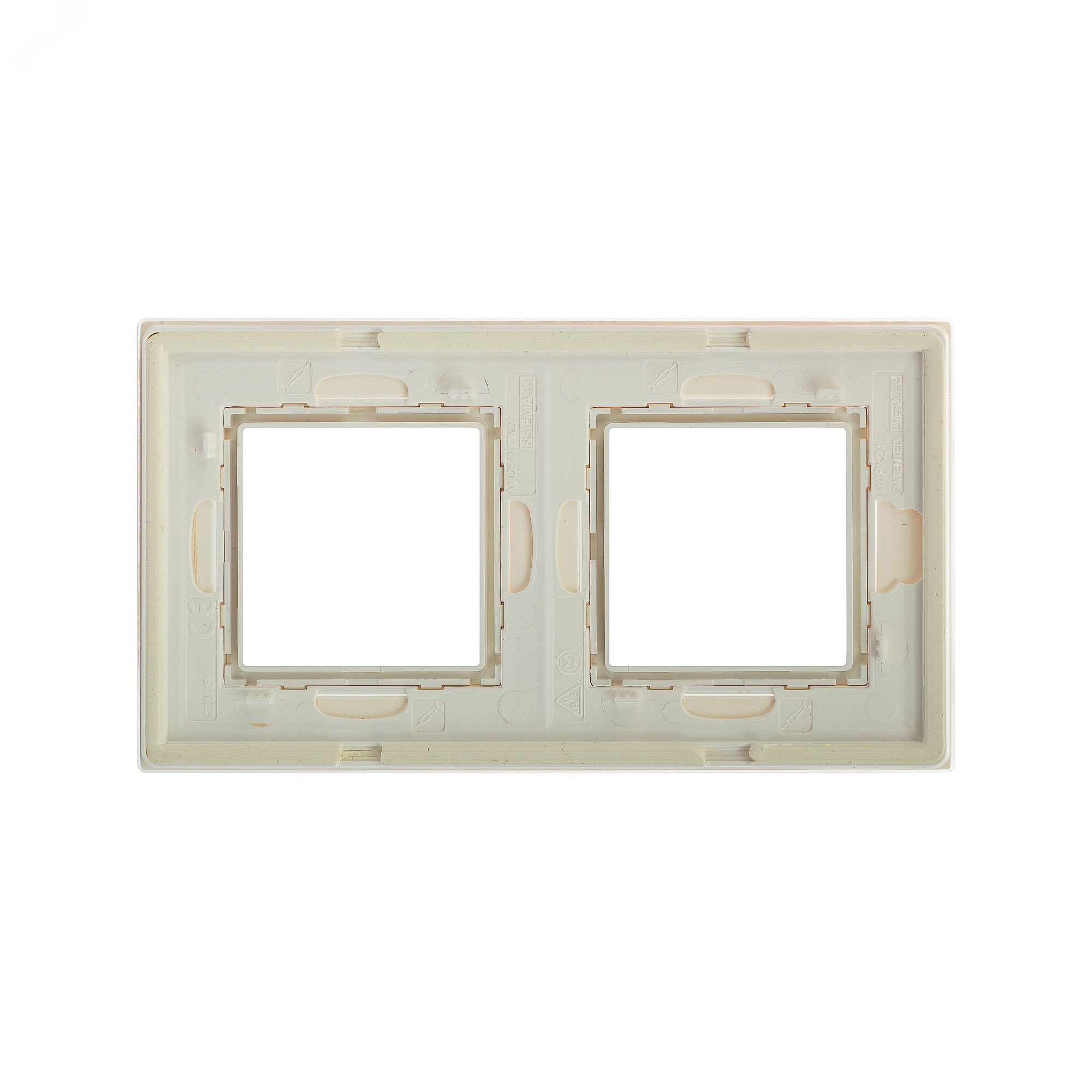 Рамка из натурального стекла, ''Avanti'', белая, 4 модуля 4400824 DKC - превью 4