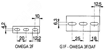 Дин-рейка перфорированная OMEGA 3F, 35х7,5мм. 02140 DKC - превью 3