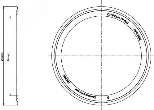 Кольцо резиновое уплотнительное для двустенной трубы D 110мм 016110 DKC - превью 4