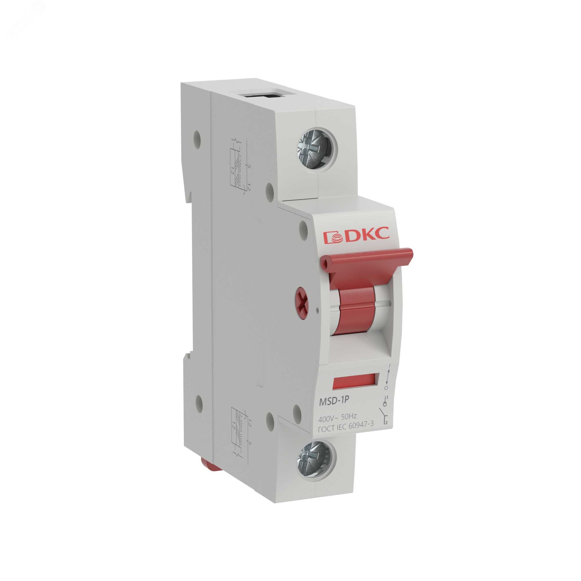 Изображение товара Выключатель нагрузки однополюсный 63A MSD-1P63 для электроустановок