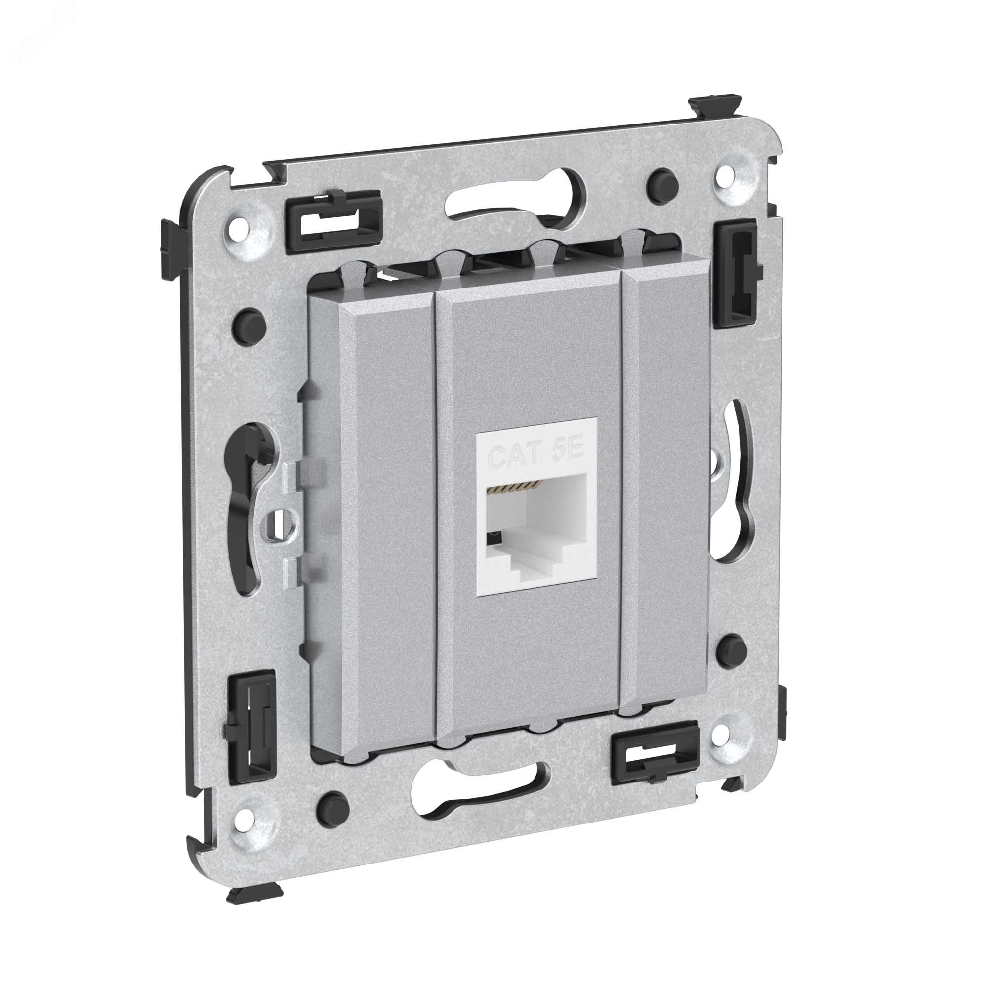 Изображение товара Компьютерная розетка RJ-45 Avanti без шторки в стену, категория 5е, экранированная, закаленная стал