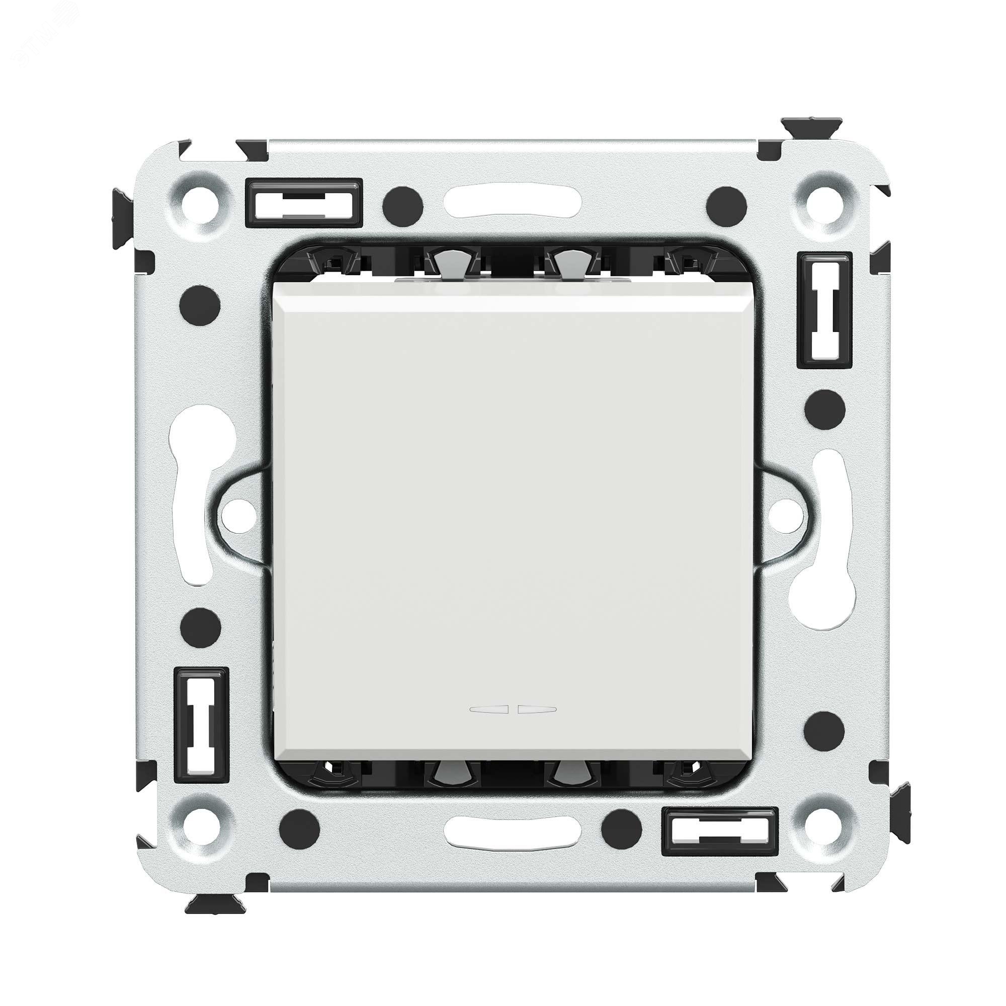 Изображение товара Выключатель одноклавишный Avanti Белое облако для скрытого монтажа