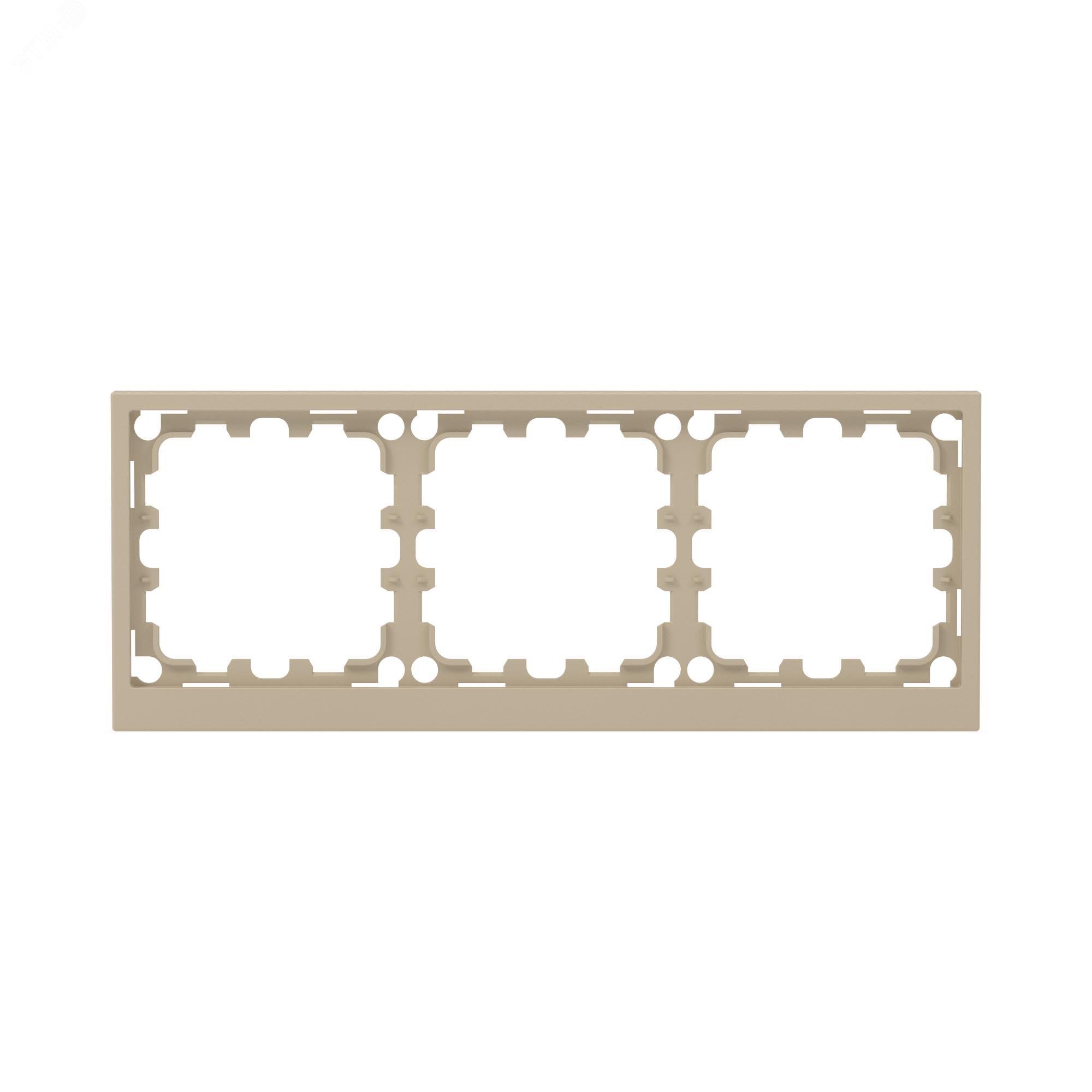 Изображение товара Рамка на 3 поста KANT DKС 7015906 Ванильный марципан