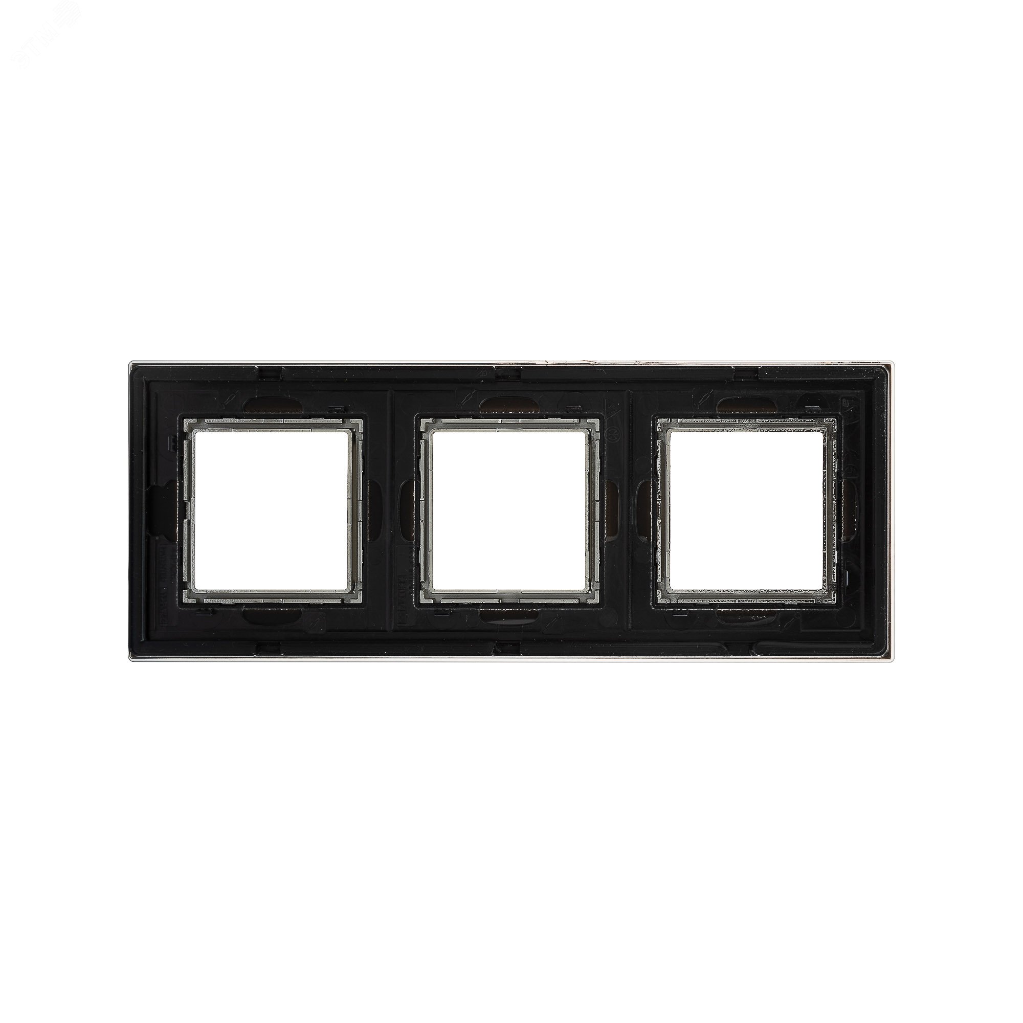 Рамка из натурального стекла, ''Avanti'', черная, 6 модулей 4402826 DKC - превью 4