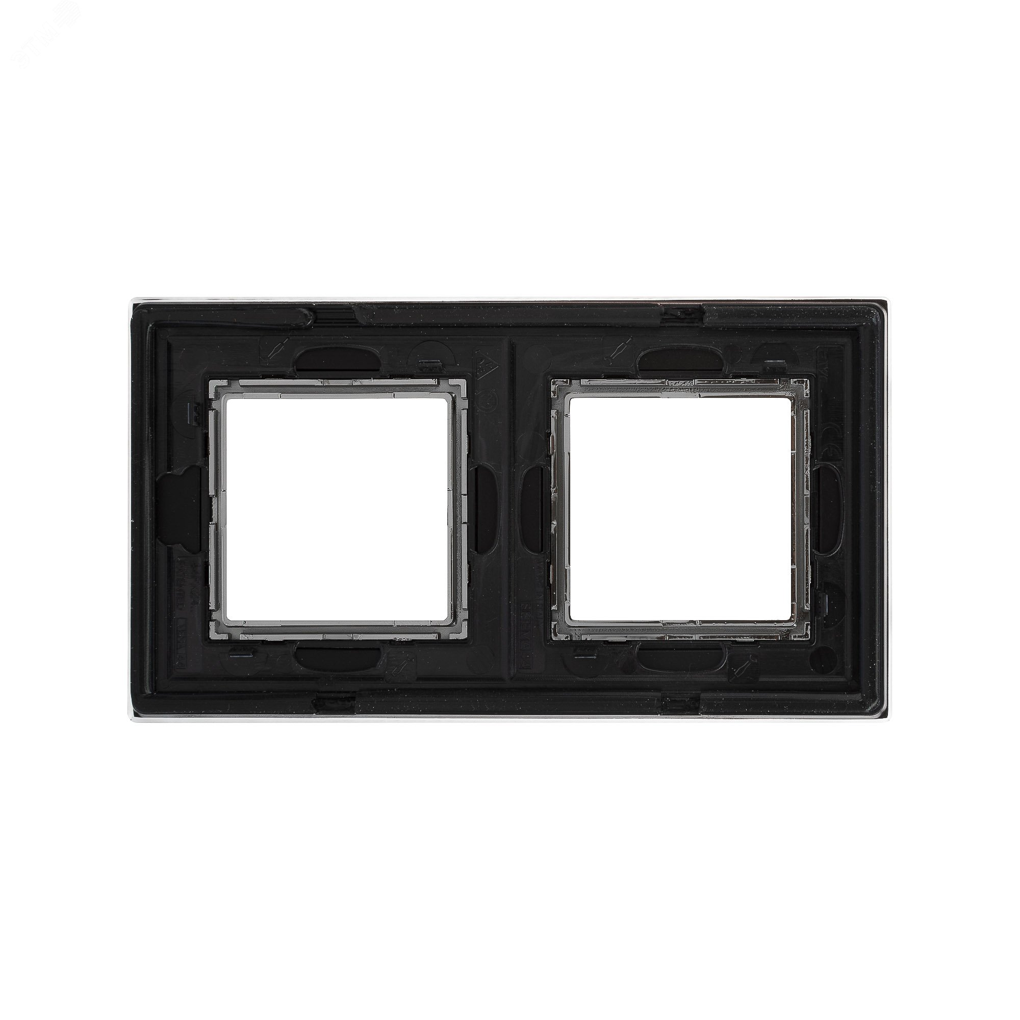 Рамка из натурального стекла, ''Avanti'', черная, 4 модуля 4402824 DKC - превью 4