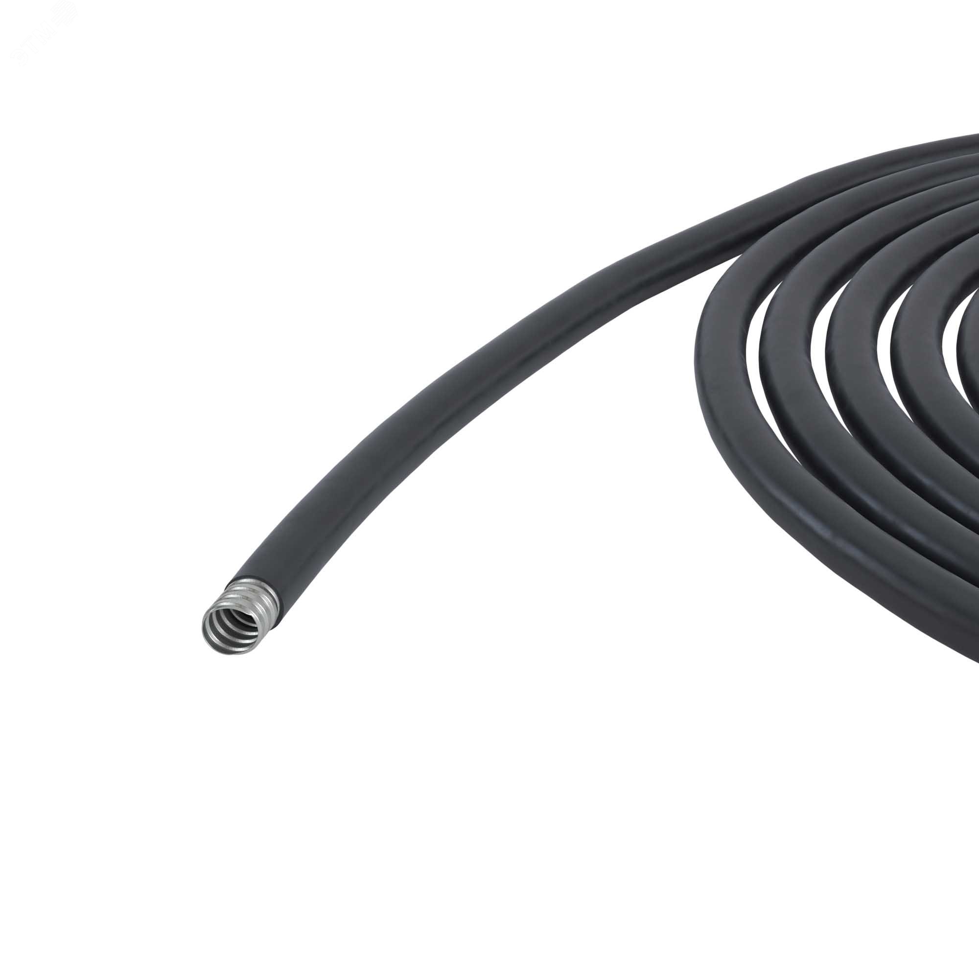 Изображение товара Металлорукав DN 20мм в гладкой PU оболочке 50м черный DKC