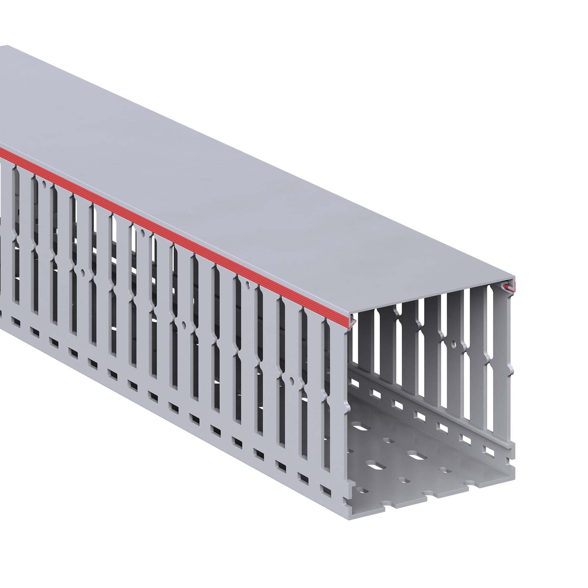 Короб перфорированный T1-EF 100x100 серый QUADRO