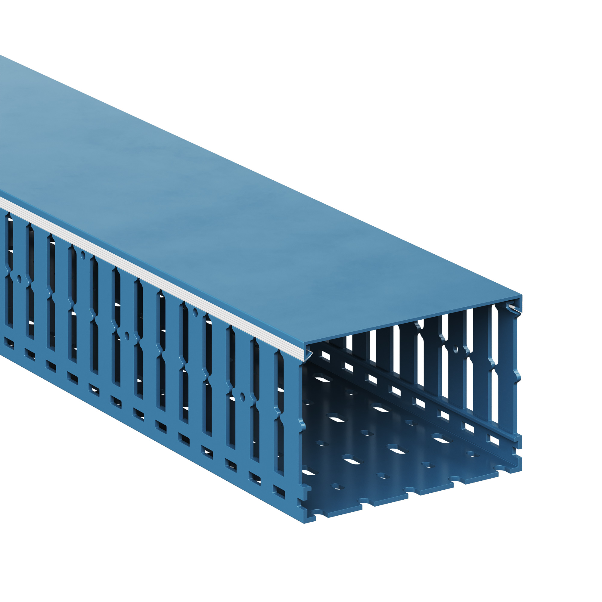 Короб перфорированный синий RL12 120x80