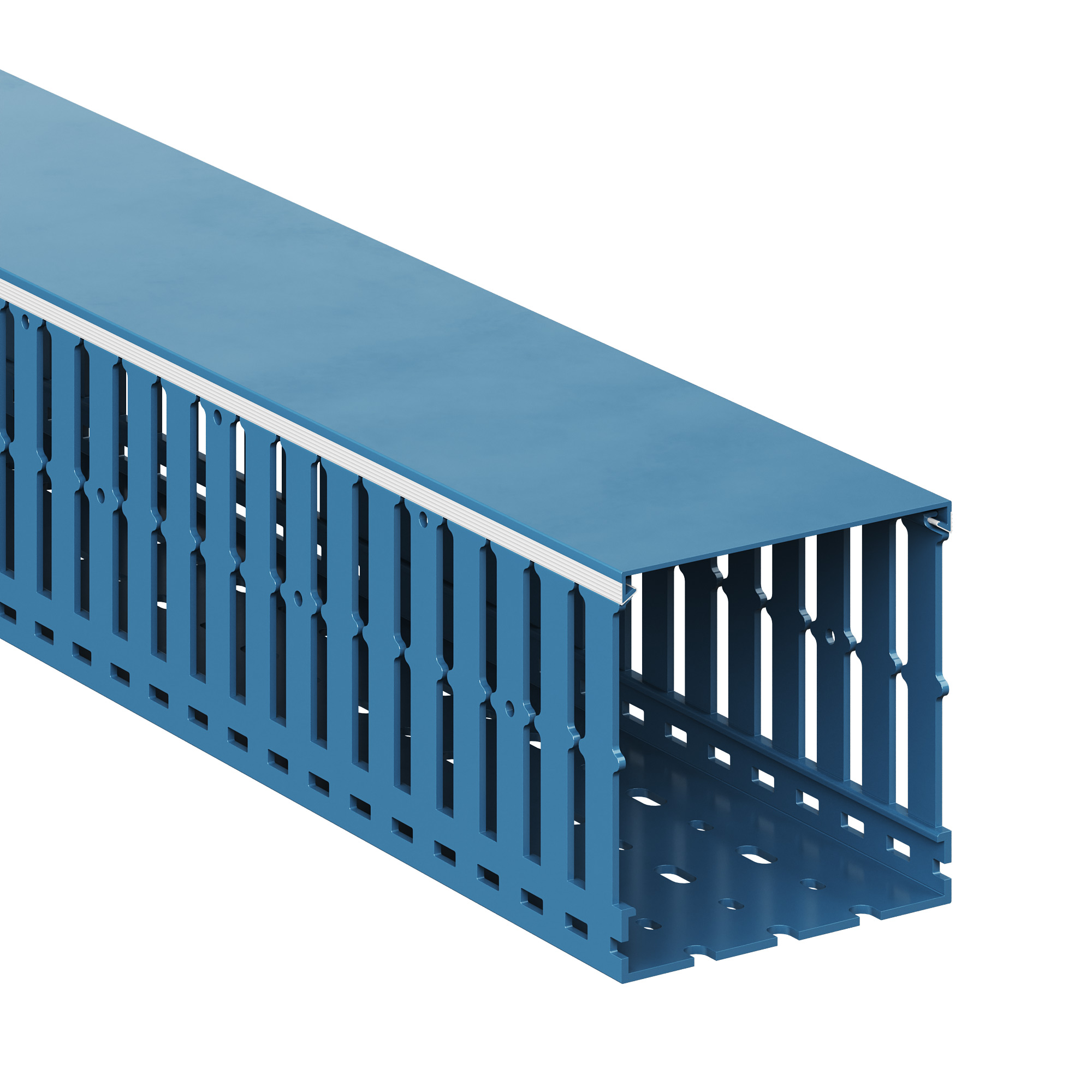 Короб перфорированный 100х100 синий RL12
