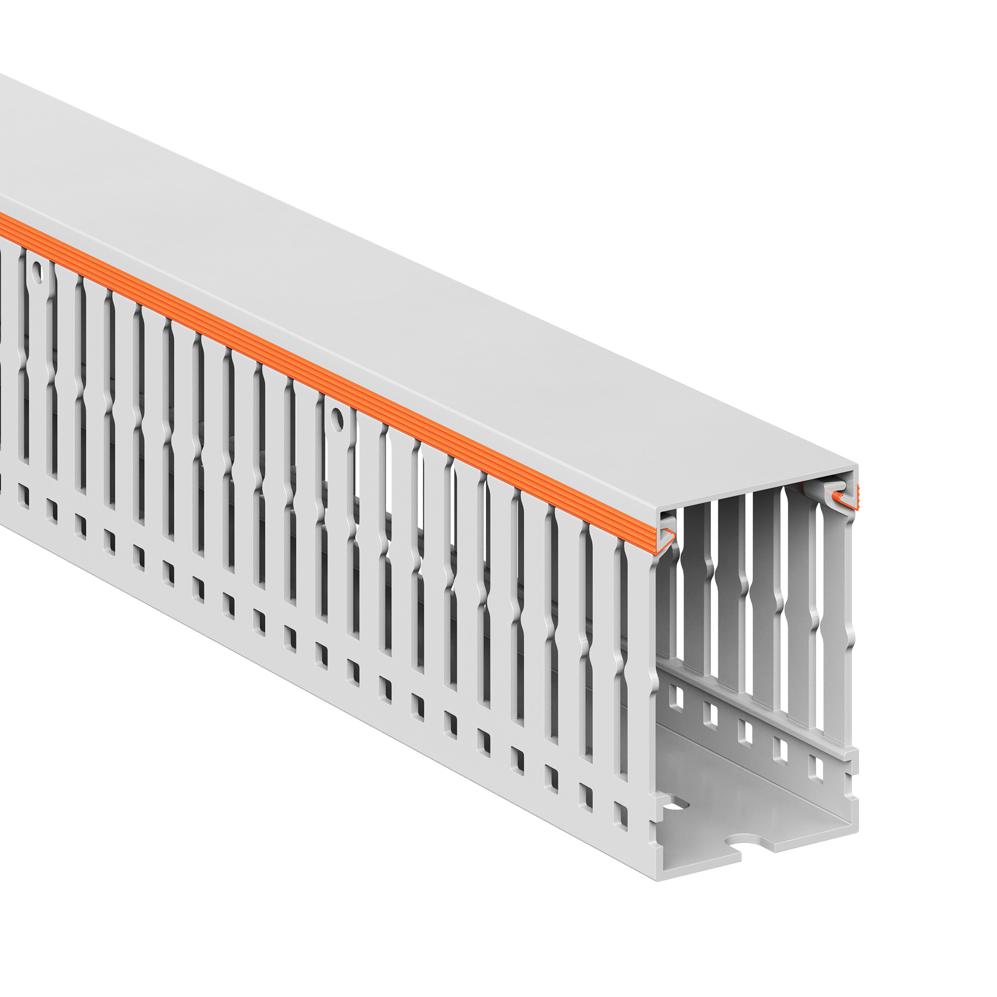 Короб перфорированный RLHF6 40x60, без галогенов, светло-серый