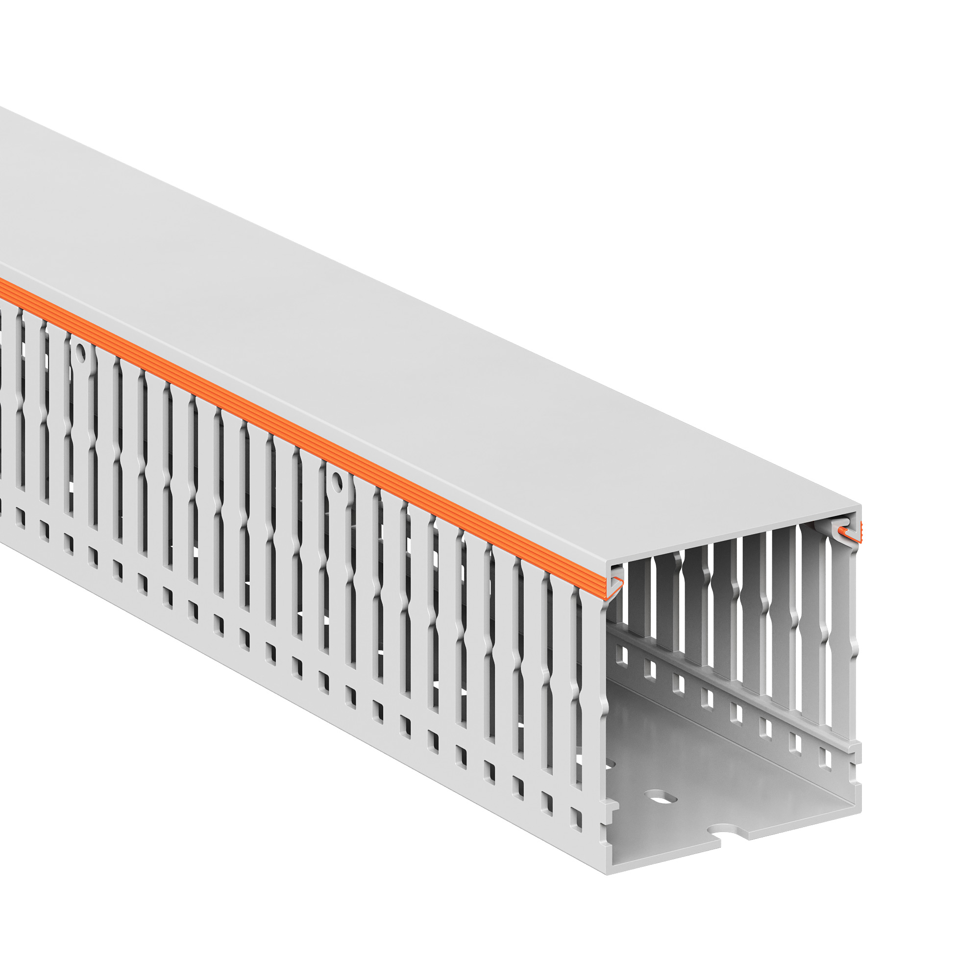 Короб перфорированный RLHF6 60x60,  без галогенов, светло-серый