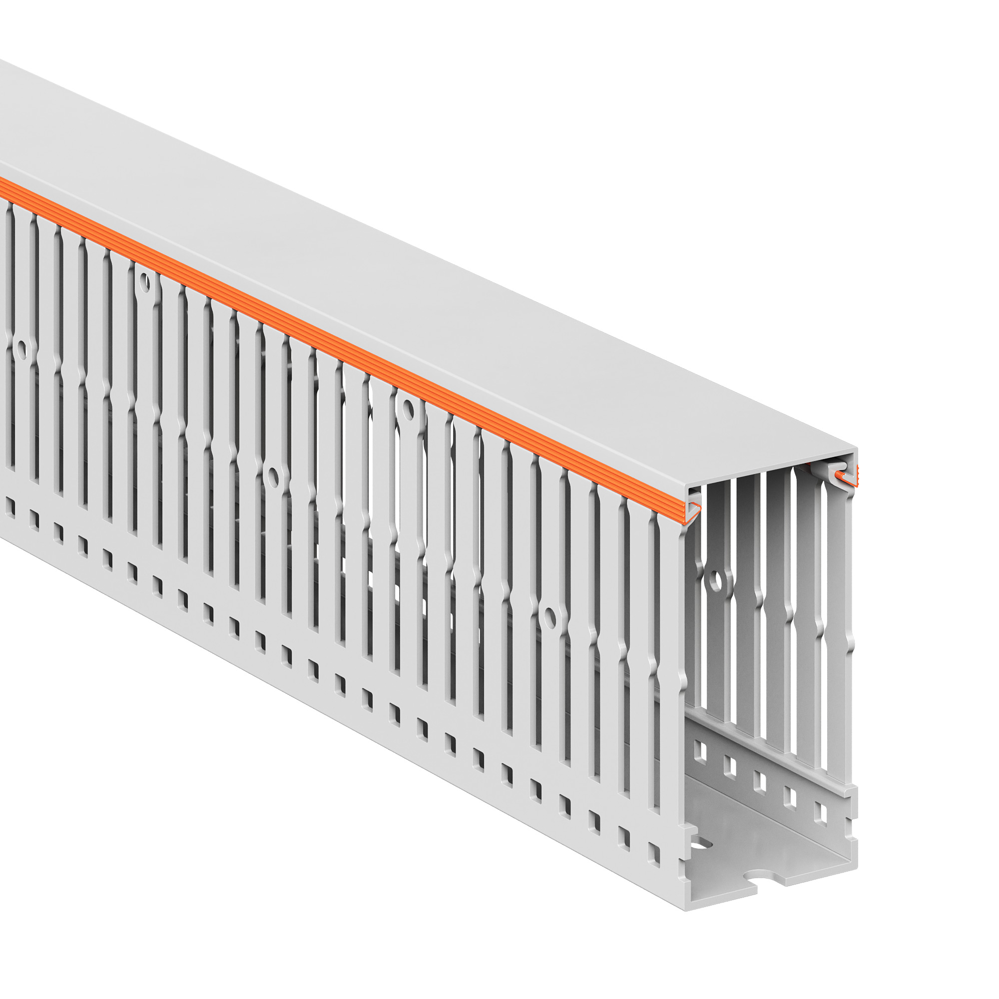 Короб перфорированный, без галогенов, светло-серыйRLHF6 40x80