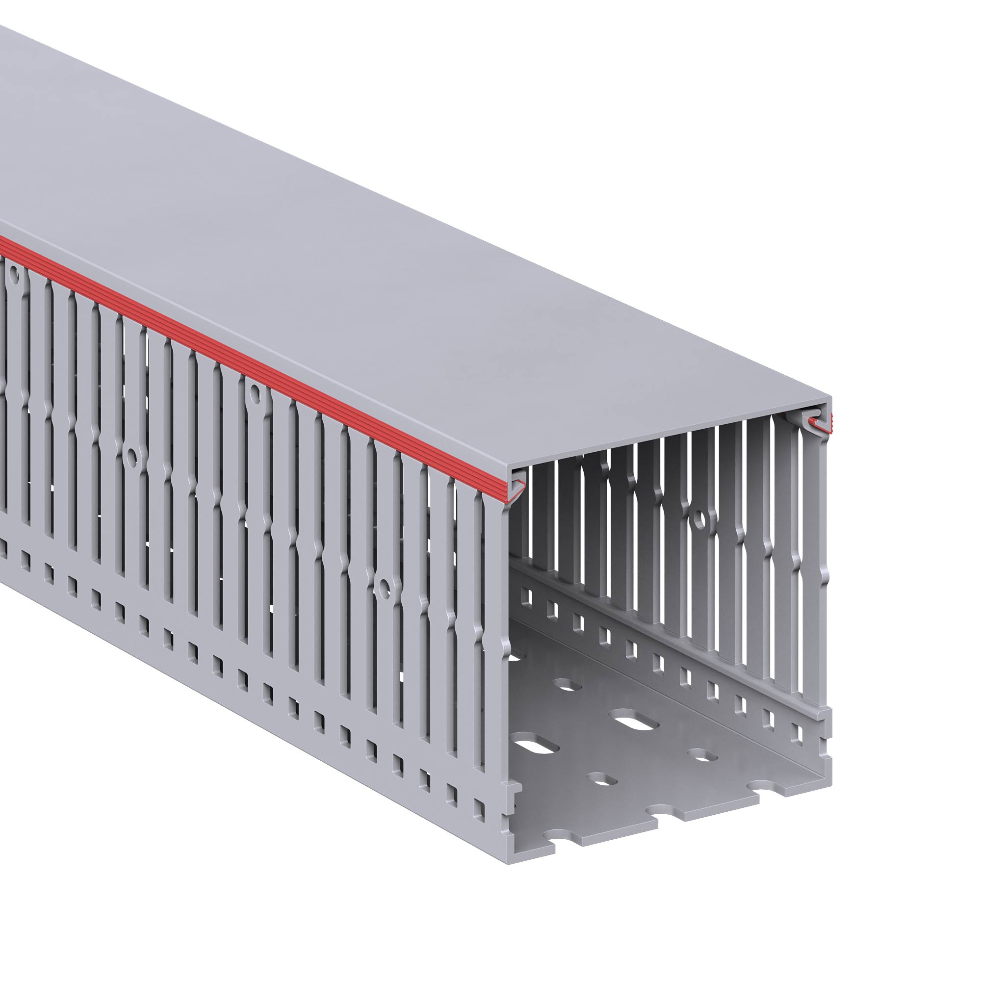 Короб перфорированный RL6 80x80 серый QUADRO