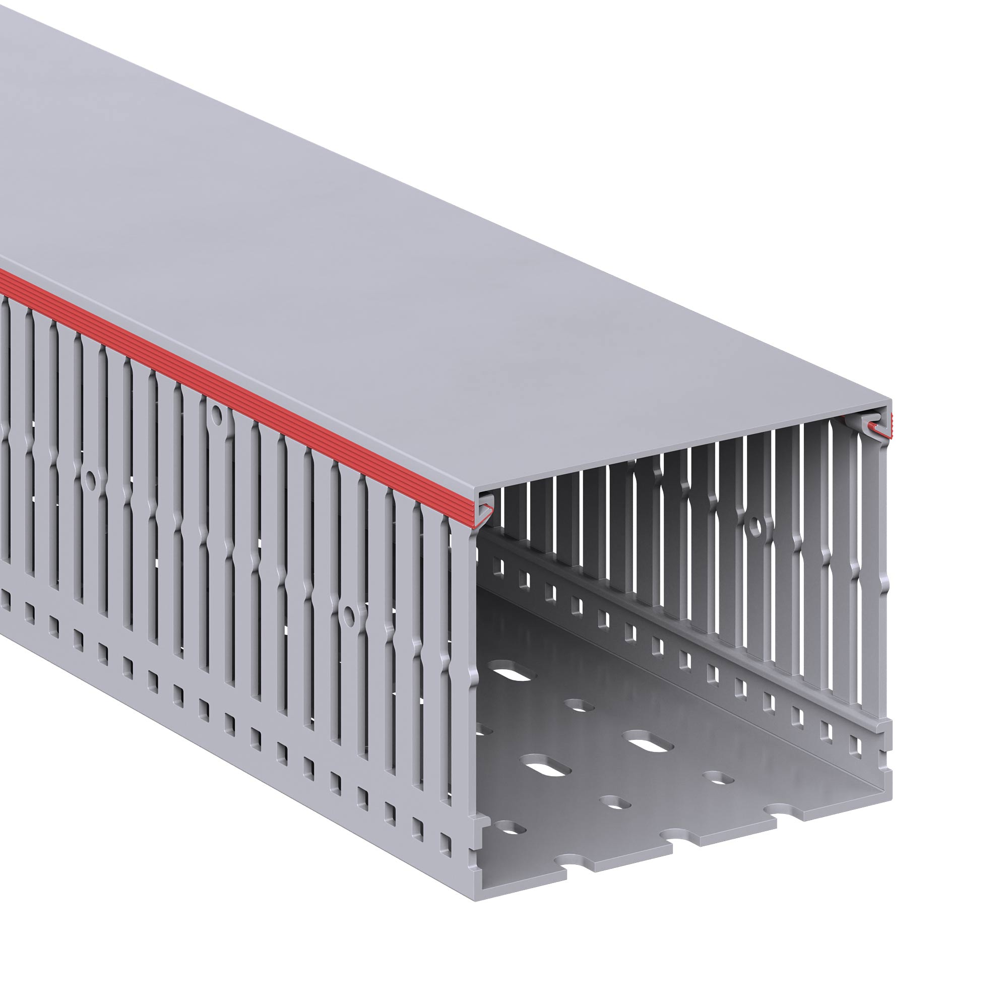 Короб перфорированный RL6 100x80 серый QUADRO