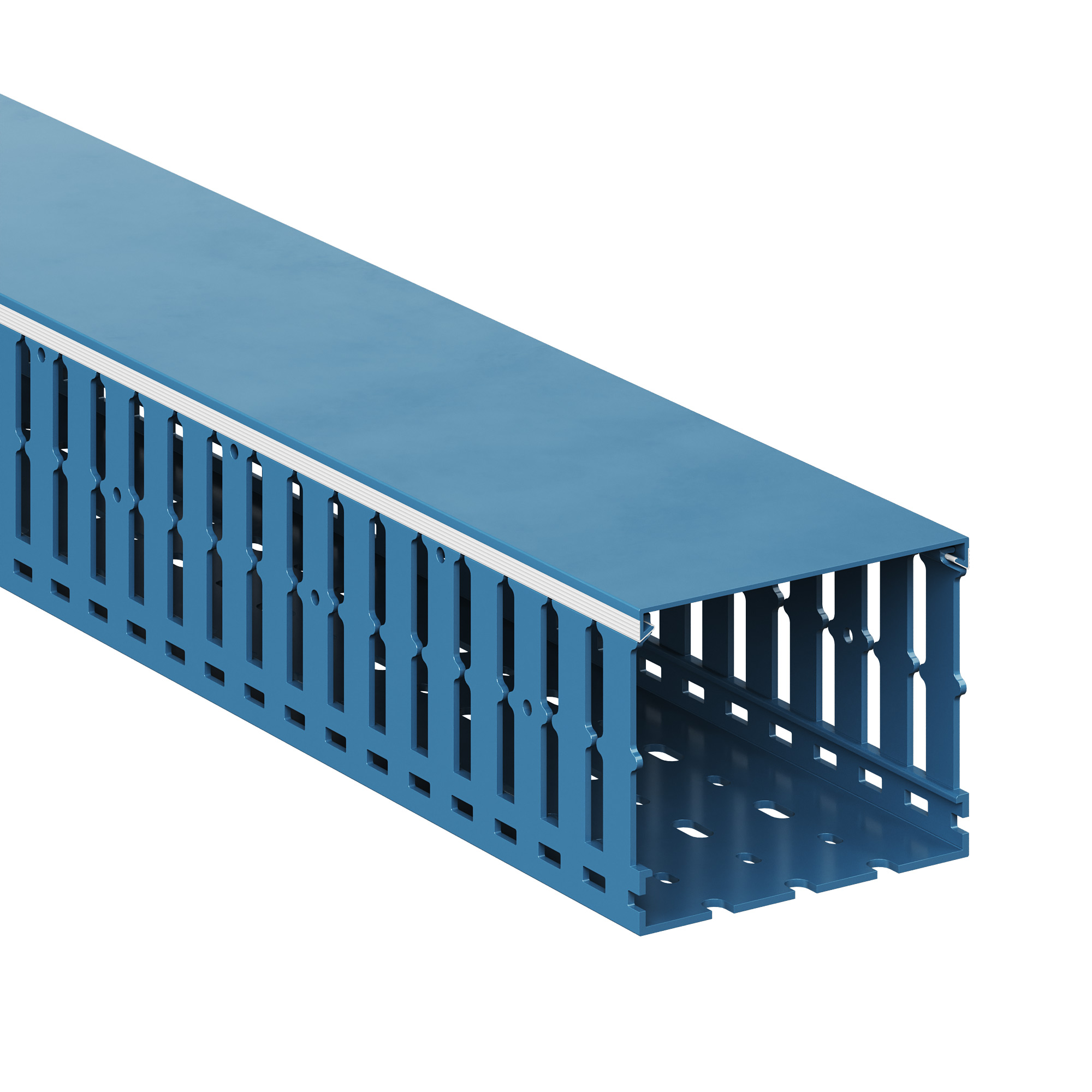 Короб перфорированный RL12 100x80 синий  QUADRO