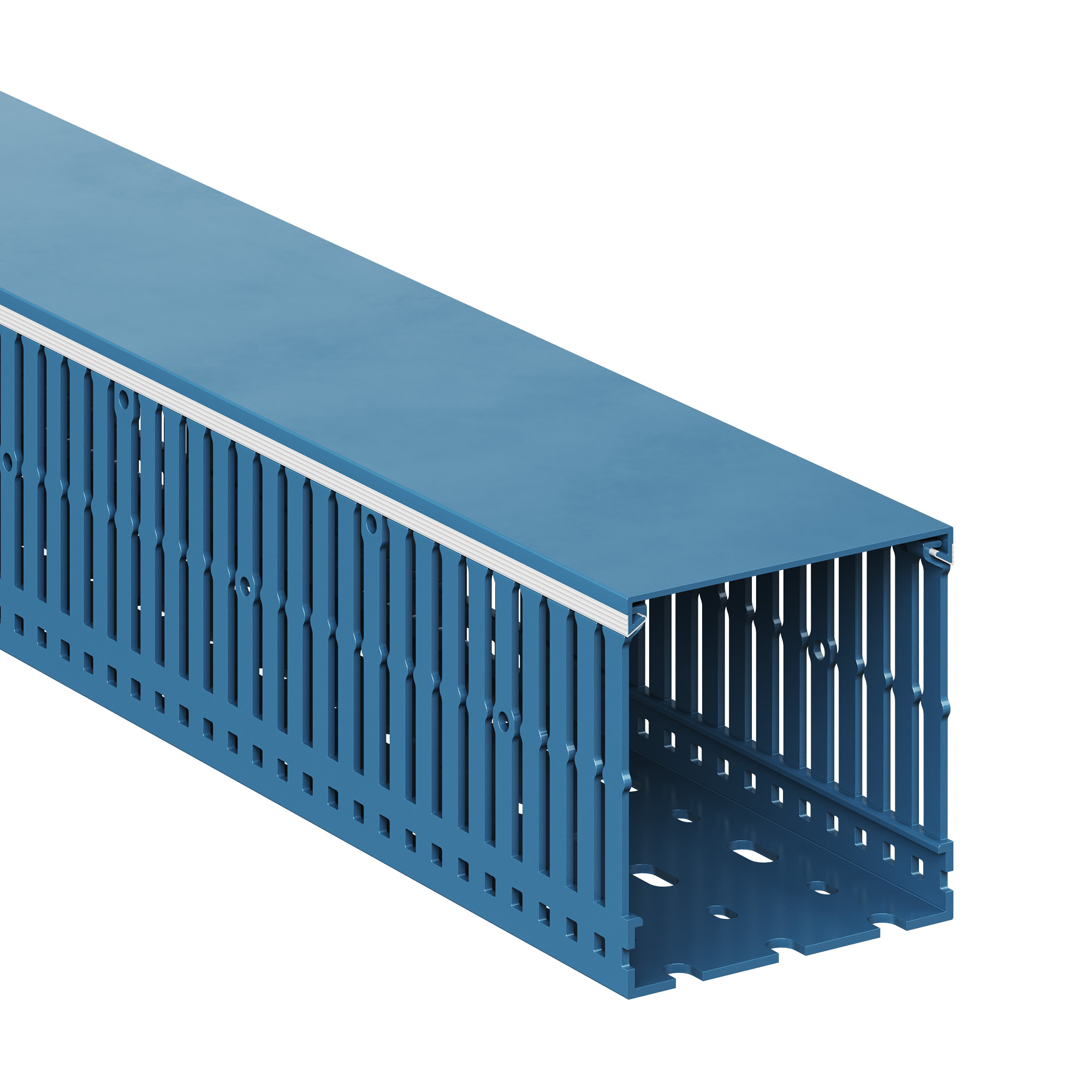 Короб перфорированный синий RL6 80x80