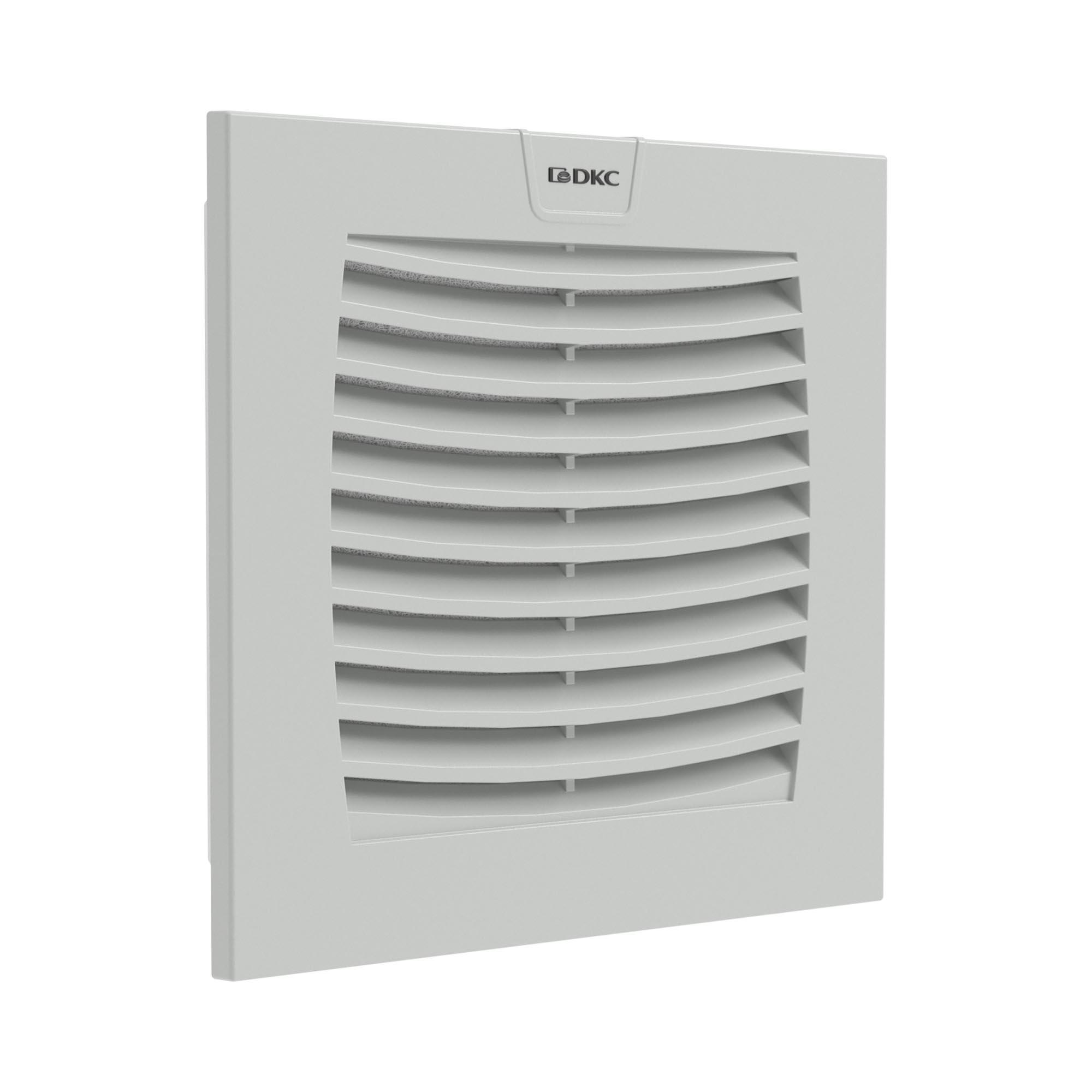 Вентиляционная решетка с фильтром ЭМС 152x152 мм, IP54