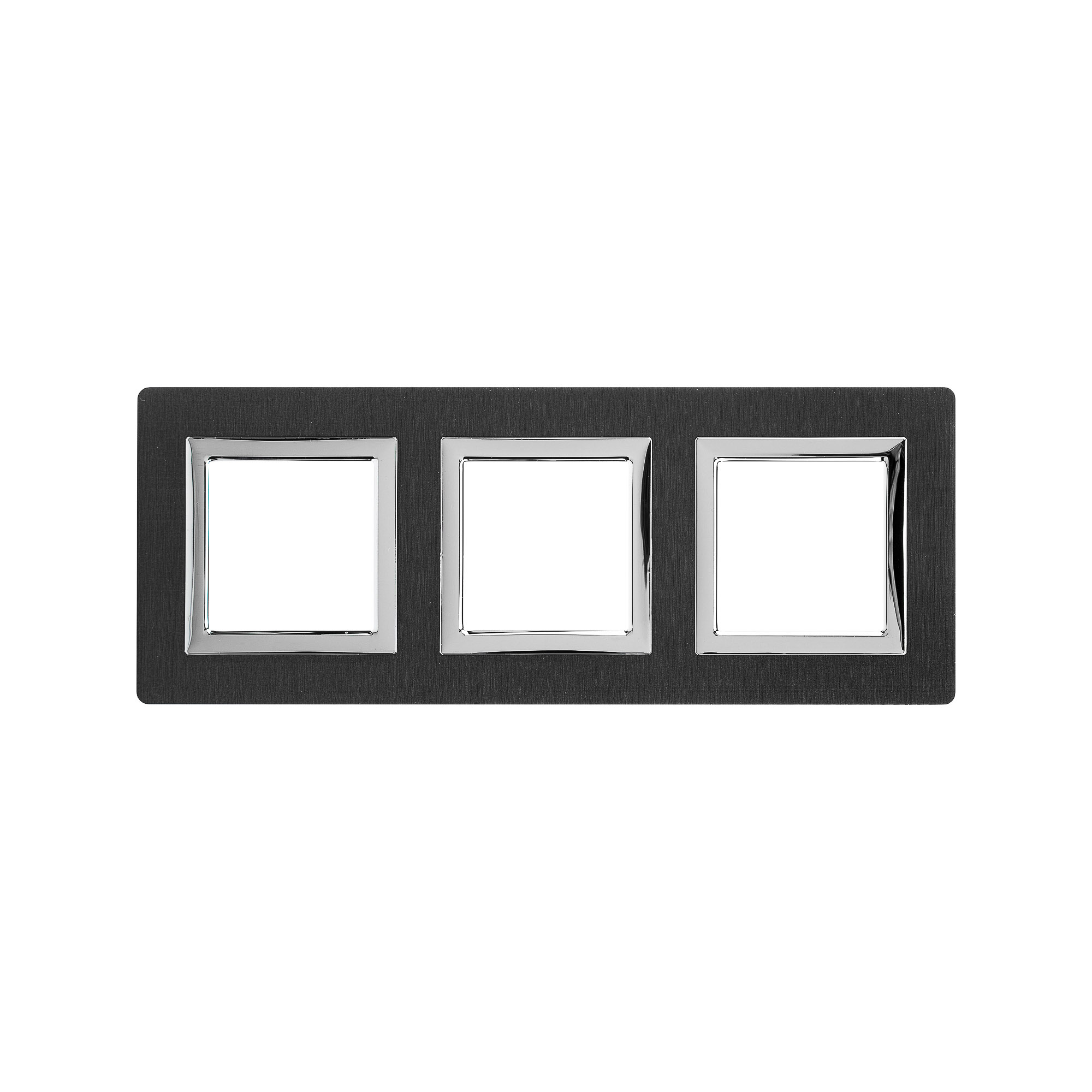 Рамка из алюминия, ''Avanti'', черная, 6 модулей