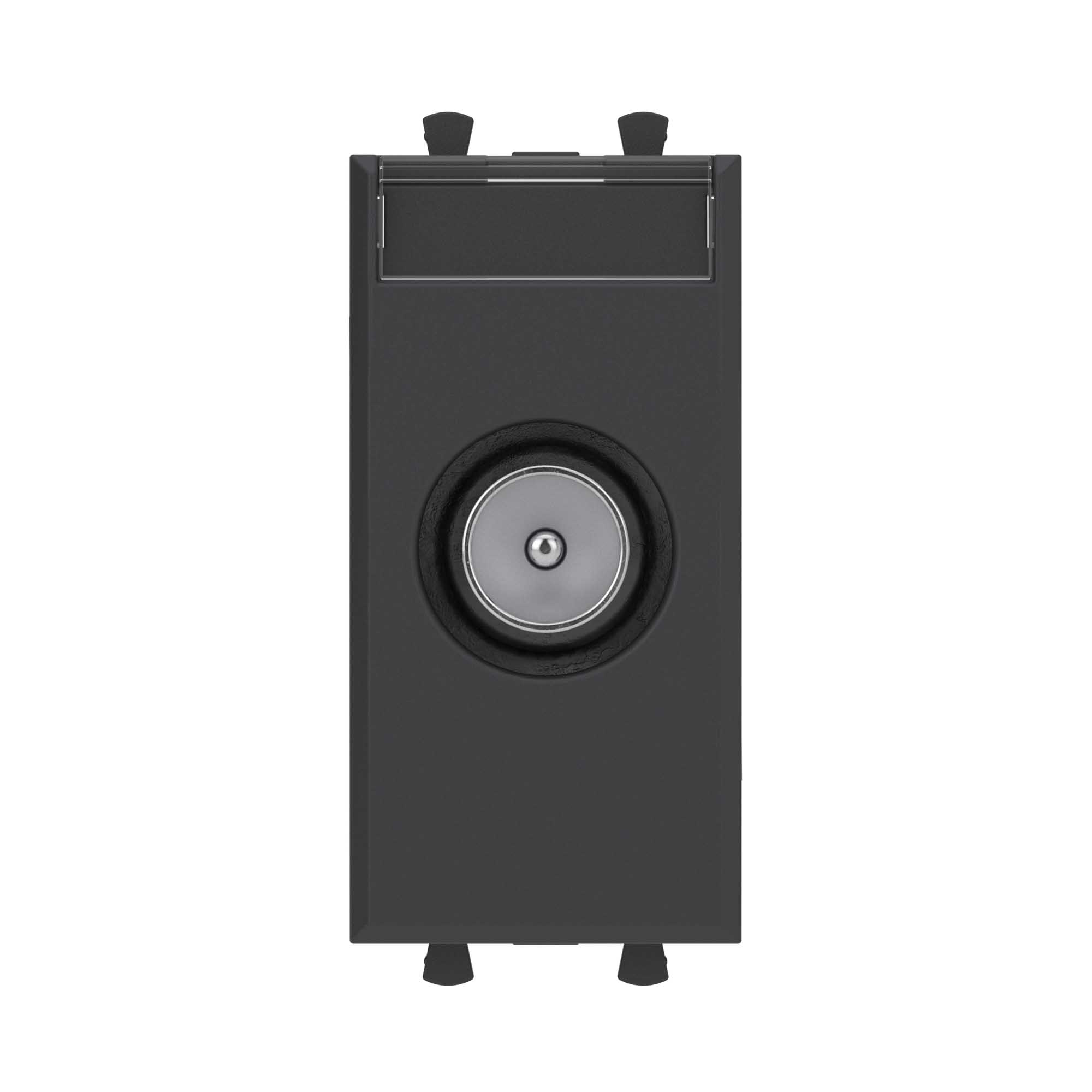 Avanti Розетка TV оконечная модульная,  Черный матовый, 1 модуль