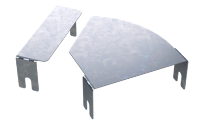 Крышка для угла горизонтального изменяемого угла CPO 0-44 основание 100 цинк-ламельный