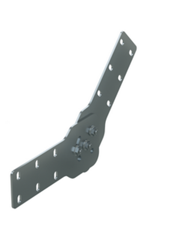 Соединитель шарнирный вертикальный H100 мм цинк-ламельный аналог горячеоцинкованного