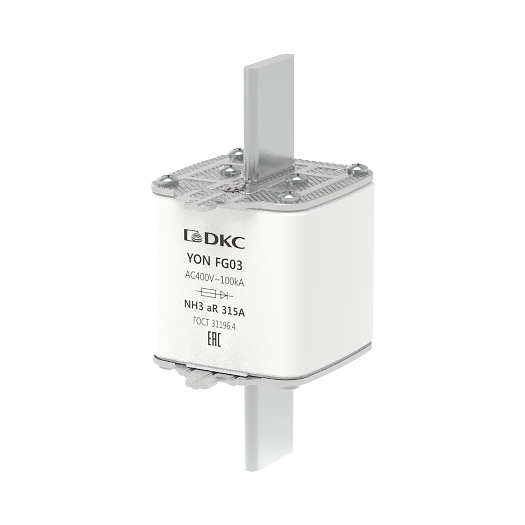 Предохранитель YON ножевого типа FG3 315А 400V характеристика arya