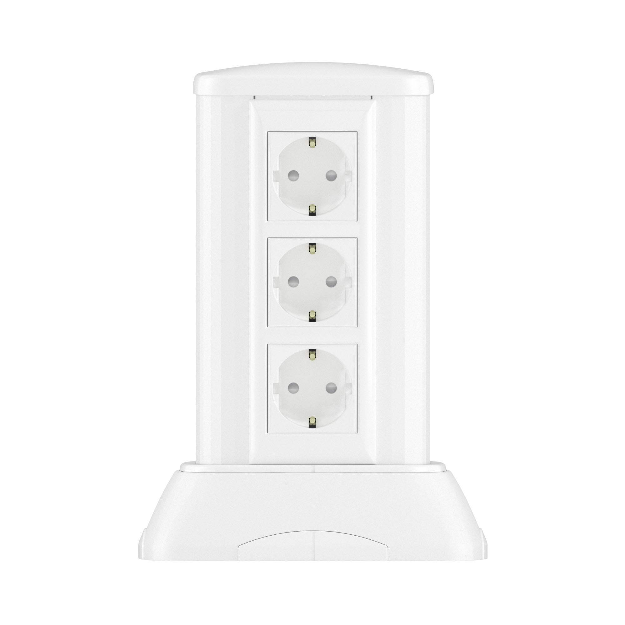 Миниколонна алюминиевая, 0.25м, цвет белый