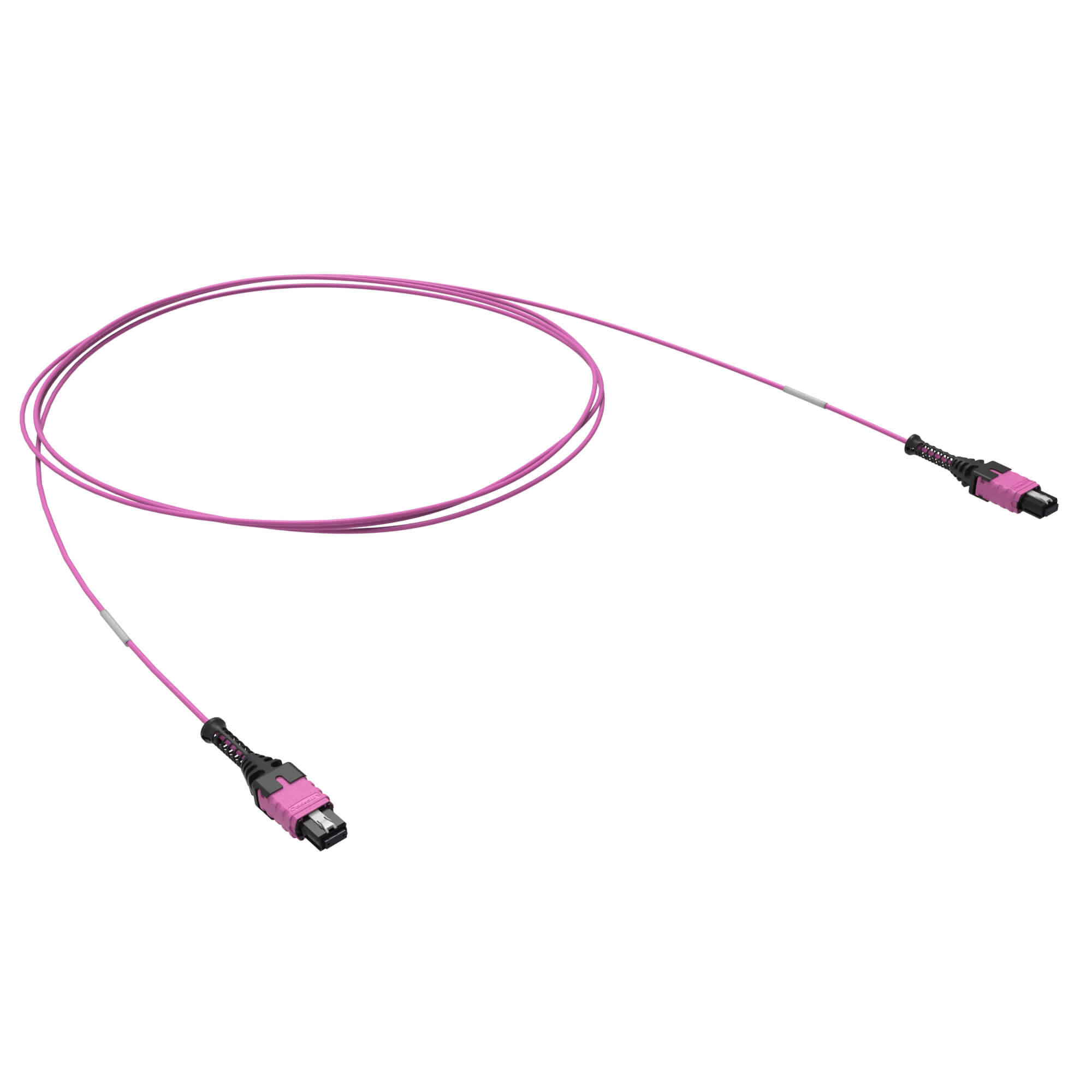 Патч-корд оптический 12ОВ 50/125 OM4. 1хMTP PRO (12)/1хMTP PRO(12). 1м