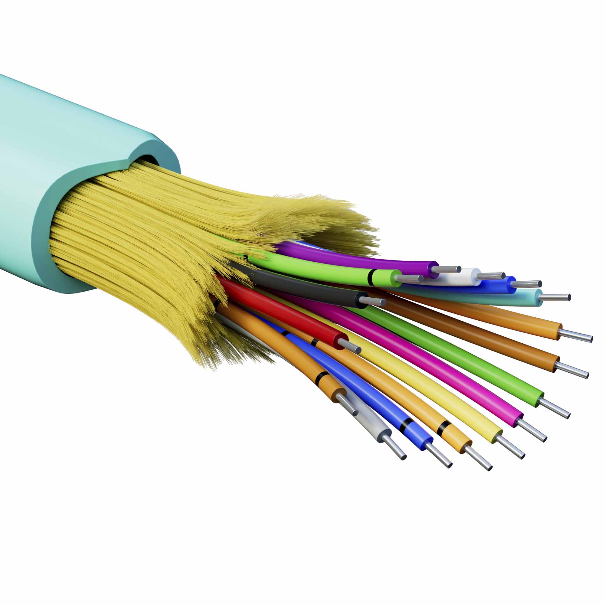 Кабель волоконно-оптический, распределительный, арамидные упрочняющие нити, для внутренней прокладки, нг(А)-HF, 16 ОВ, категорияOM3 (G.651.1) плотный буфер, 0,4 кН, барабан 500 м