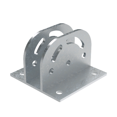 Крепление с площадкой шарнирное для профиля BPM-41 горячеоцинкованное