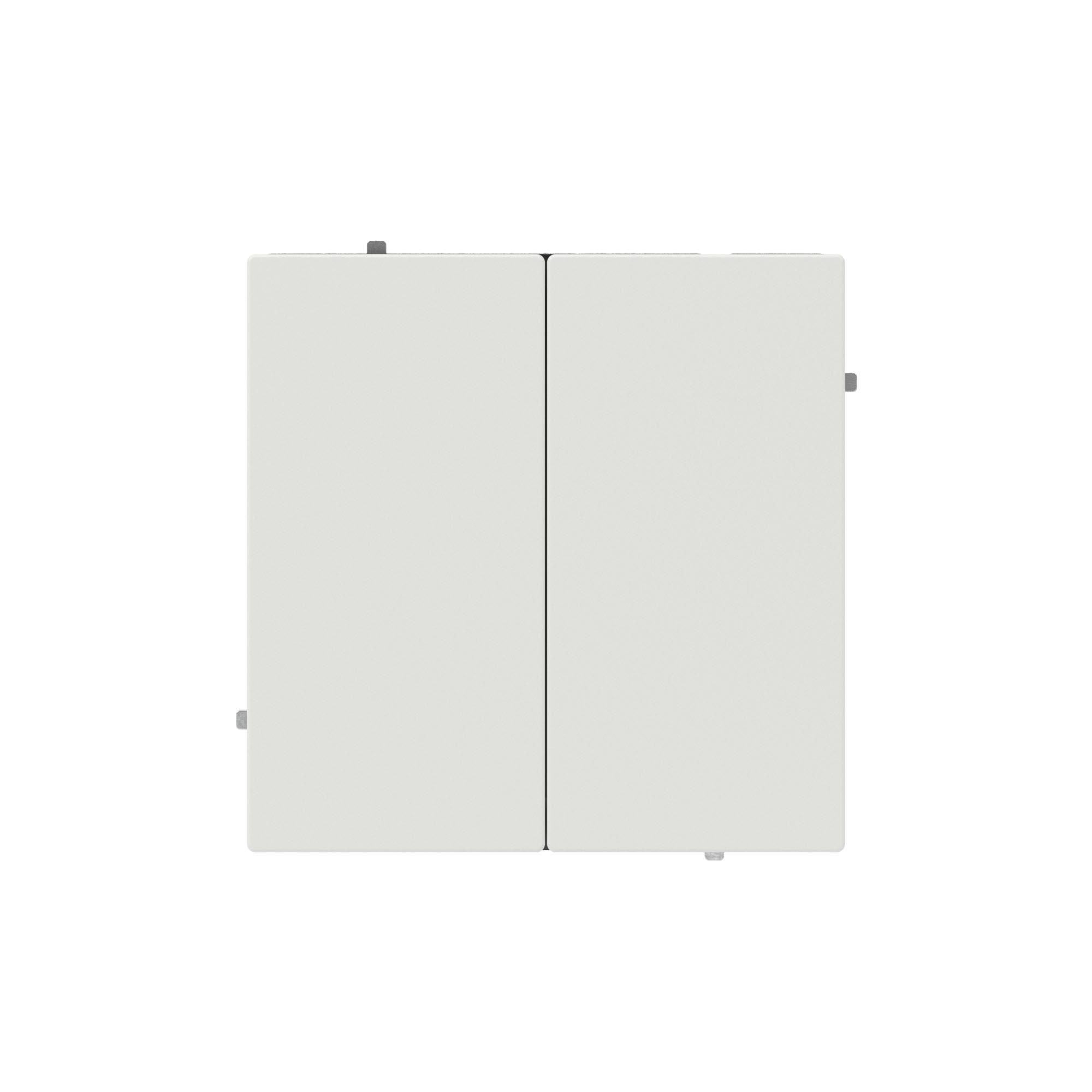 Переключатель двухклавишный, KANT, белый песок