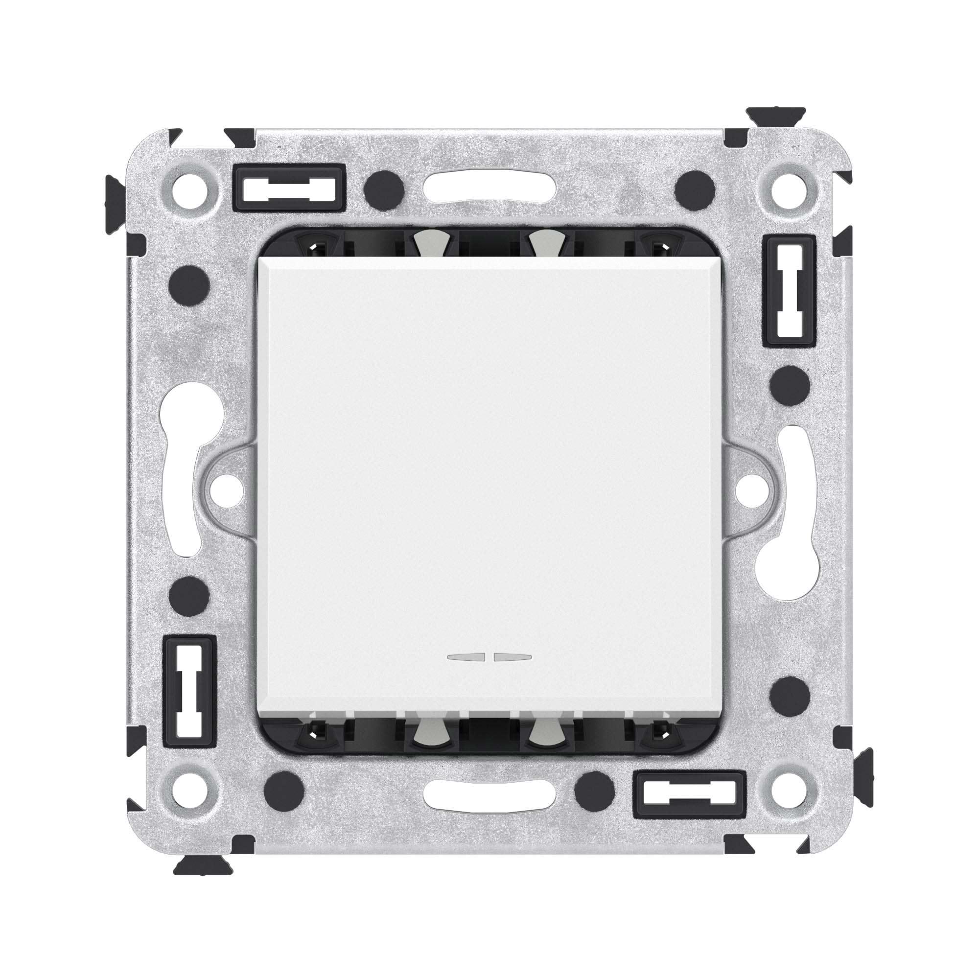 Avanti Переключатель одноклавишный в стену, ''Белое облако''