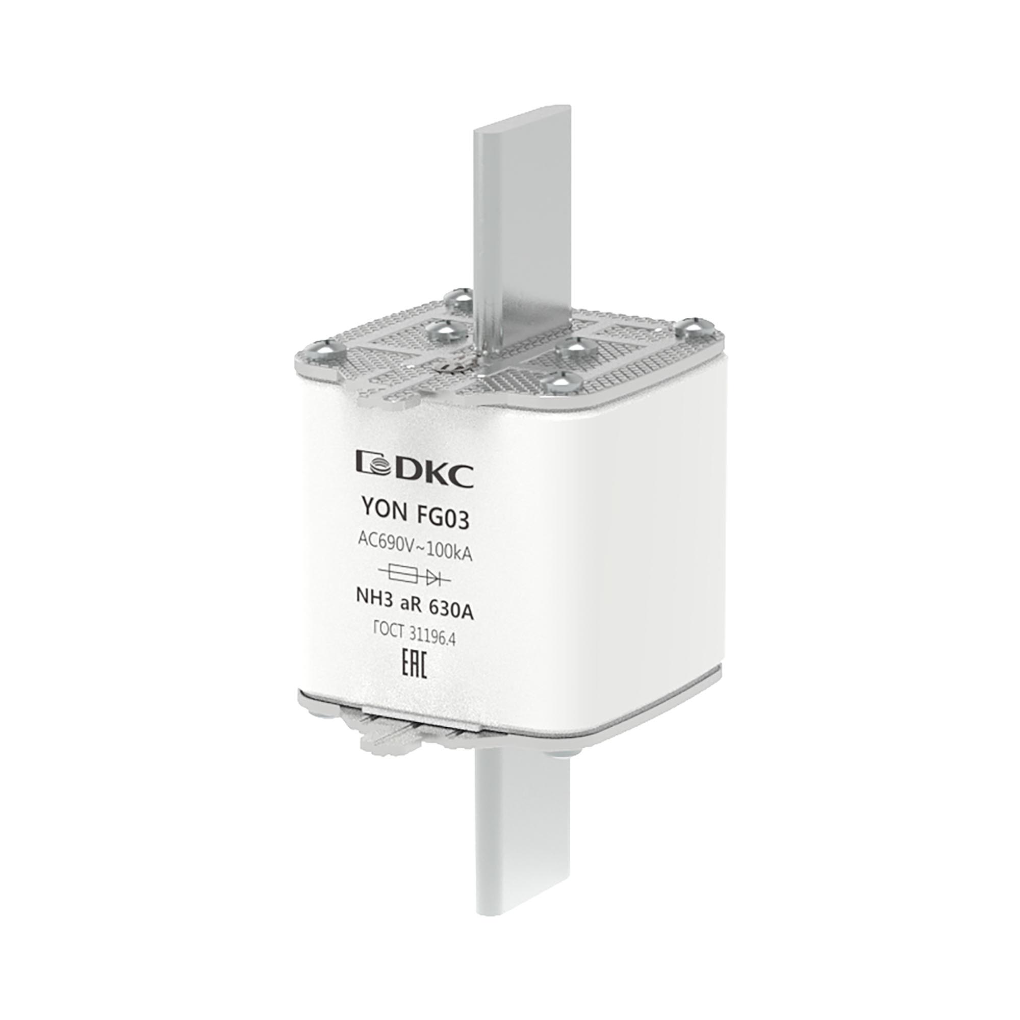Предохранитель YON ножевого типа FG3 630А 690V характеристика arya