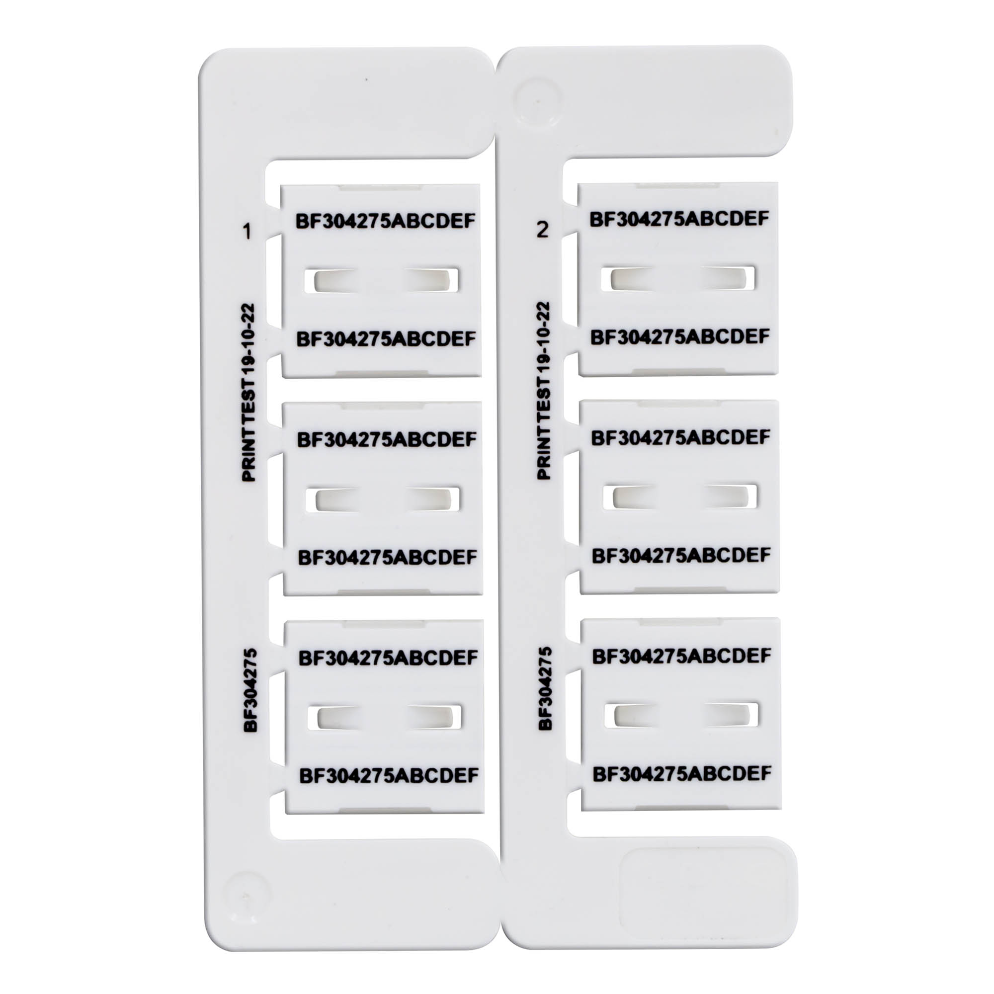 Маркировка бабочка Dкаб=4.2-7.5мм L=30мм, (6шт на пластине)