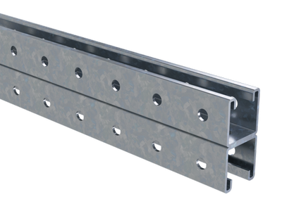 Профиль С-образный двойной 41х41 L=2400 толщина 2.5мм горячеоцинкованный