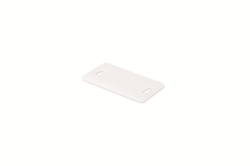 Табличка маркировочная 26.4х16.2мм для хомутов белая (100шт) QUADRO