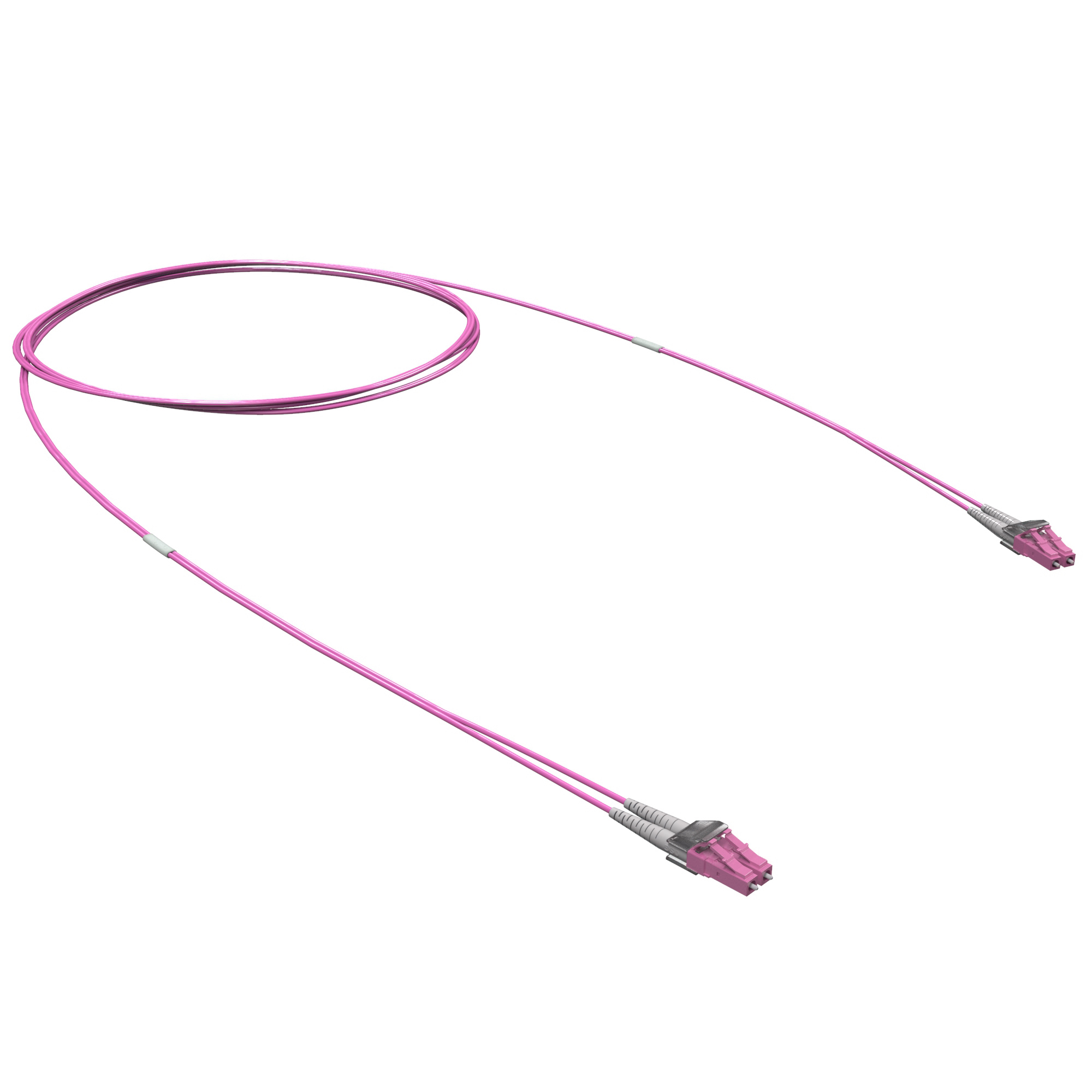 Патч-корд оптический Duplex LC/UPC-LC/UPC 50/125 (OM4) 2 м