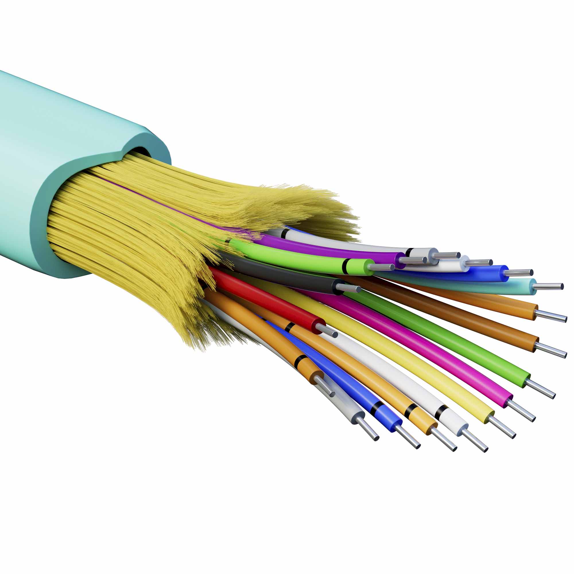 Кабель волоконно-оптический, распределительный, арамидные упрочняющие нити, для внутренней прокладки, нг(А)-HF, 18 ОВ, категорияOM3 (G.651.1) плотный буфер, 0,4 кН, барабан 2000 м