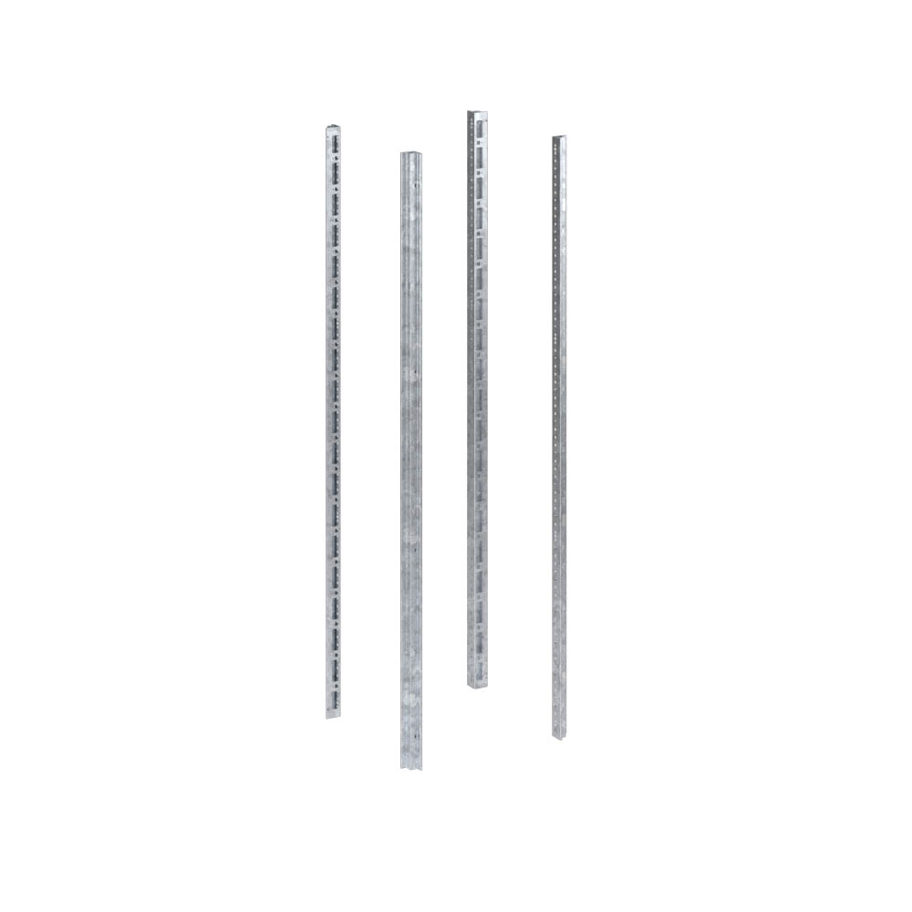 Стойки вертикальные оцинкованные, В=2000мм, без дополнительных креплений, 4ш