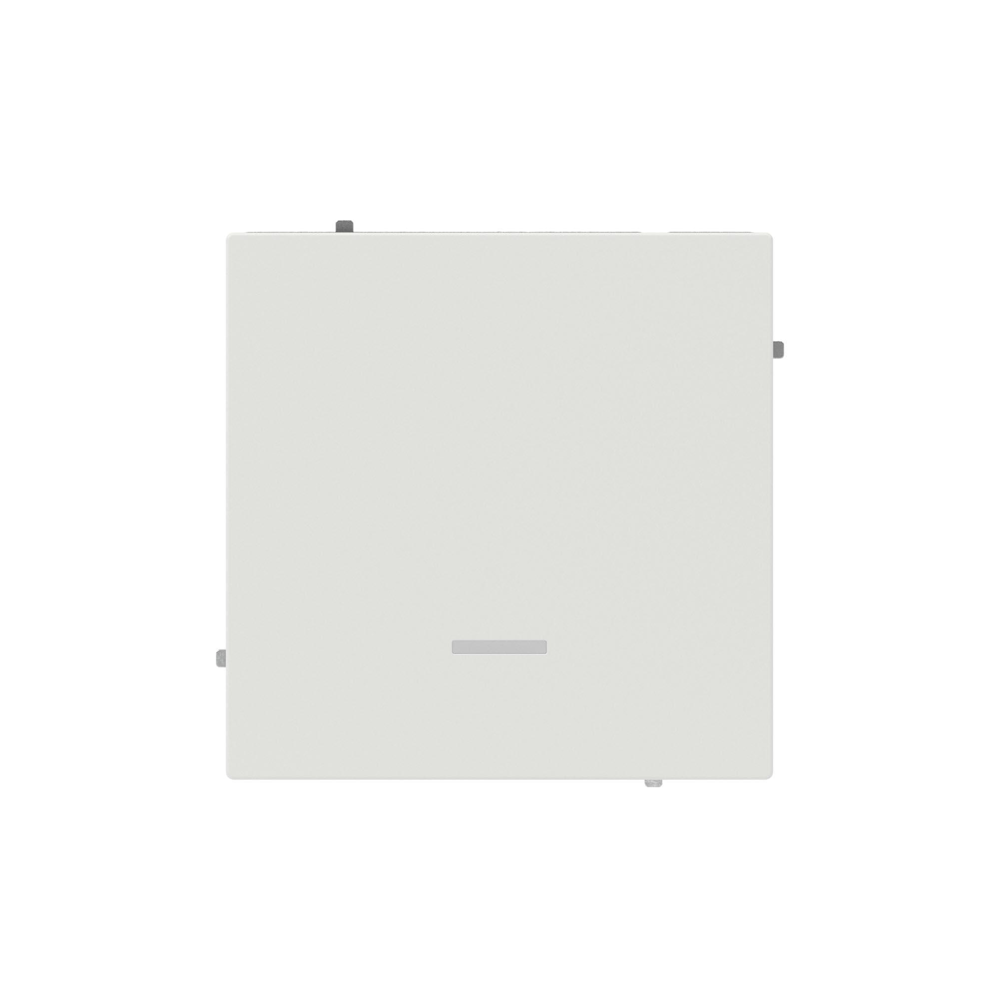 Выключатель одноклавишный с подсветкой, KANT, белый песок