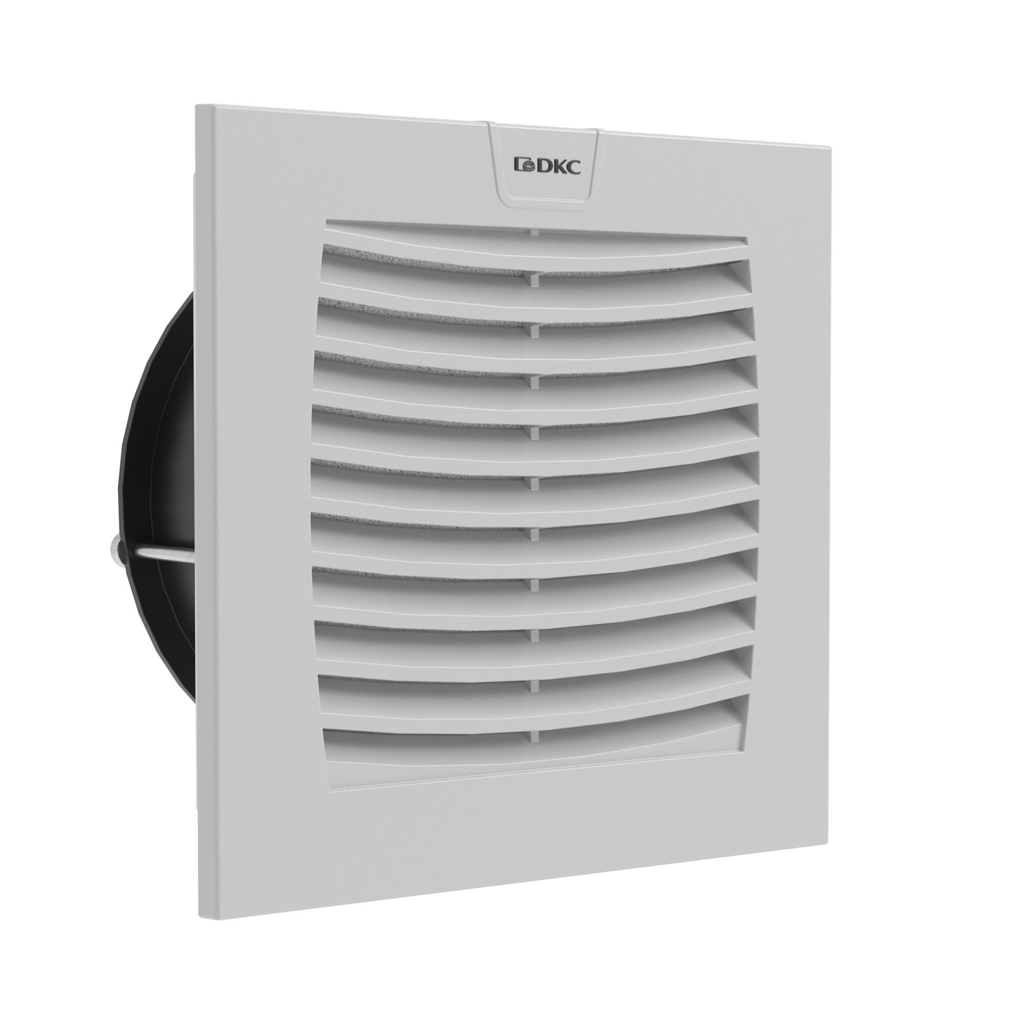 Вентилятор с фильтром ЭМС 100 м3/ч, 400В AC, 152х152 мм, IP54