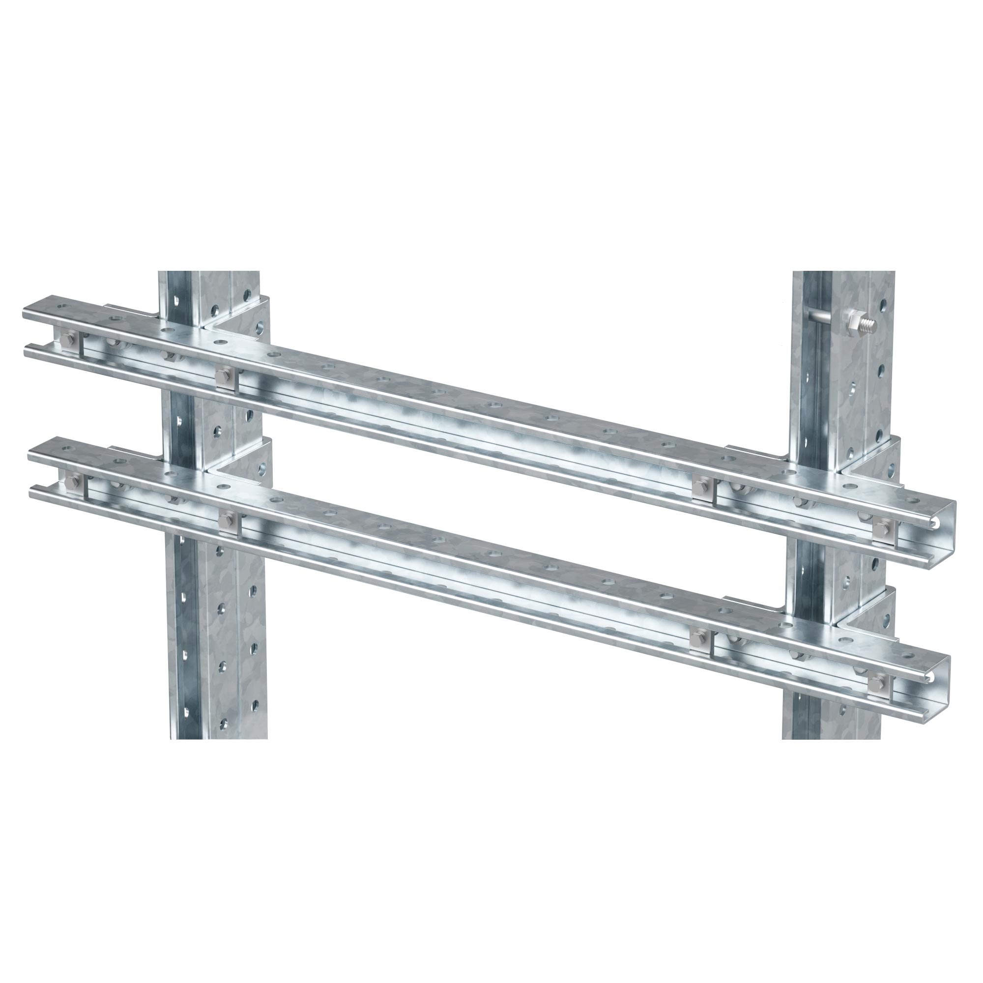 Комплект монтажных профилей на раму для крепления 1 оболочки с видом защиты Ex d, горячеоцинкованный, длина 700мм