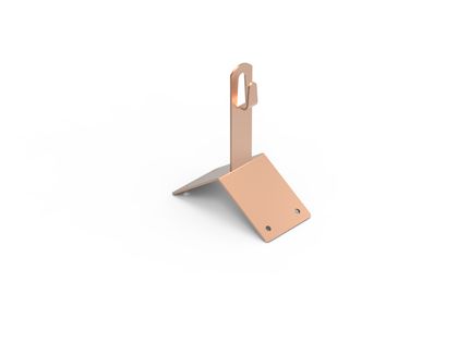 Зажим угловой коньковый 100 мм медь