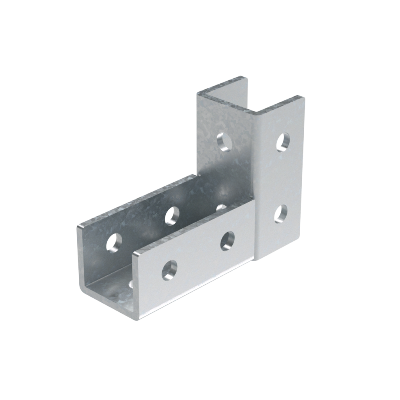 Соединитель C-образного профиля 41Х41 под углом 90градусов горячеоцинкованный