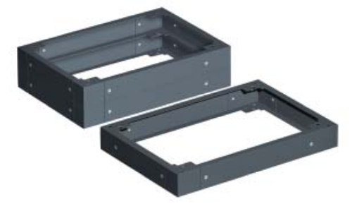 CQE Цоколь для угловых секций 500х500х100мм